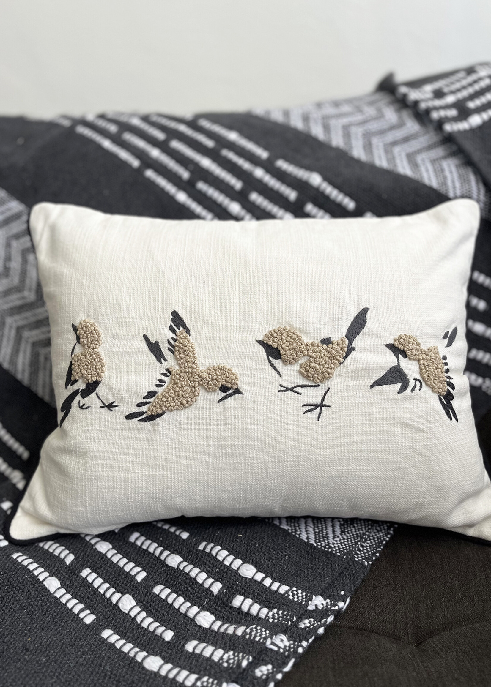 Natural Habitat Finch Throw Pillow - 12in x 16in