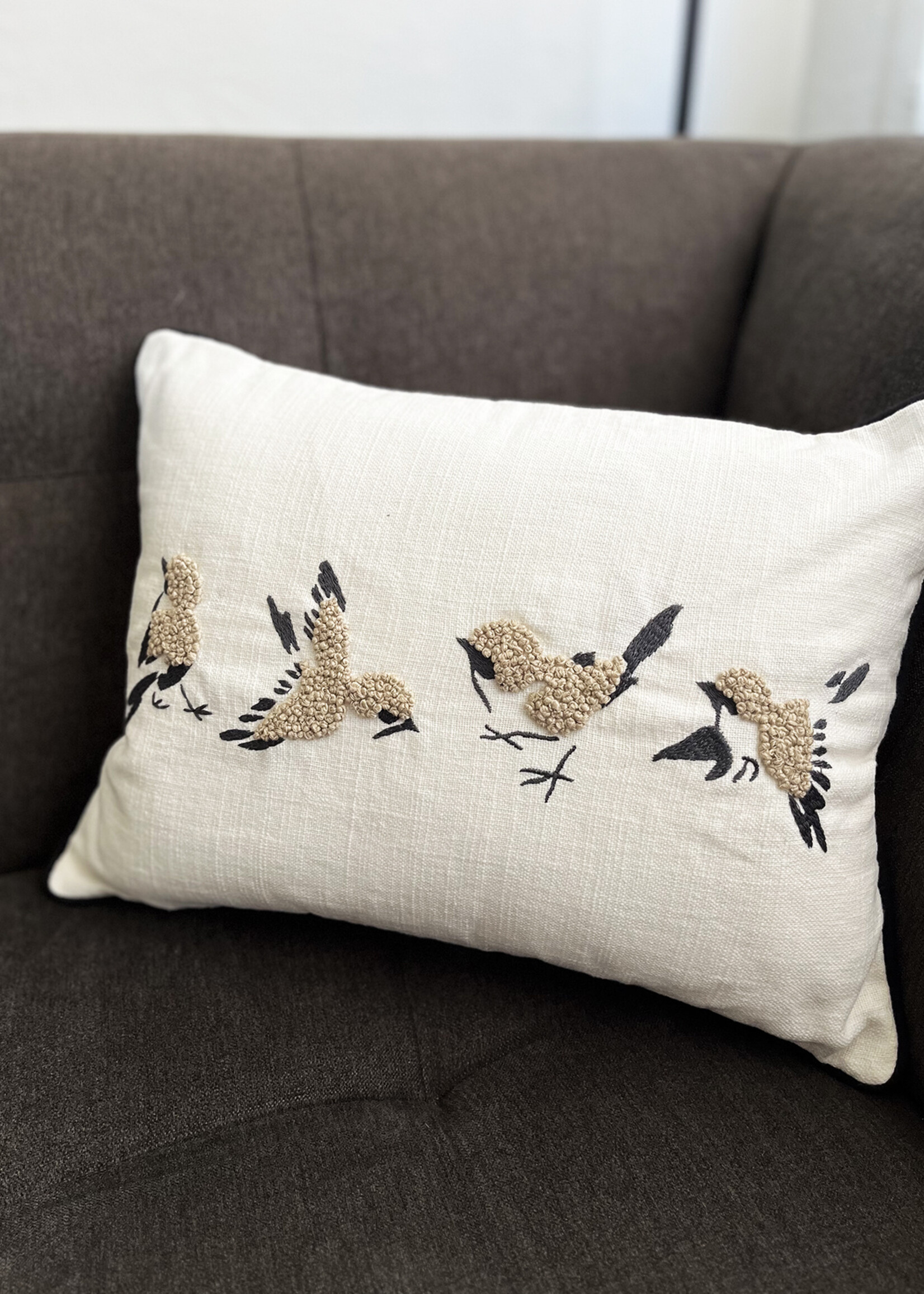 Natural Habitat Finch Throw Pillow - 12in x 16in