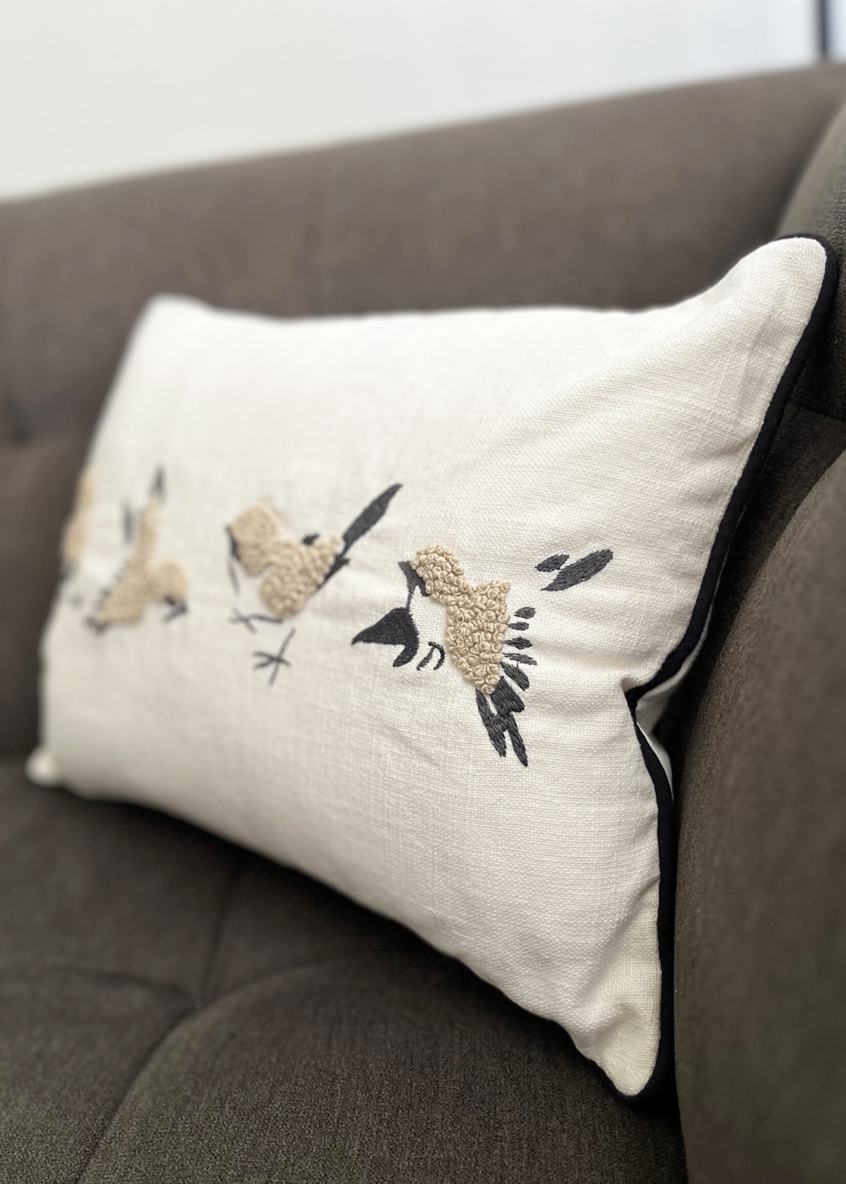 Natural Habitat Finch Throw Pillow - 12in x 16in