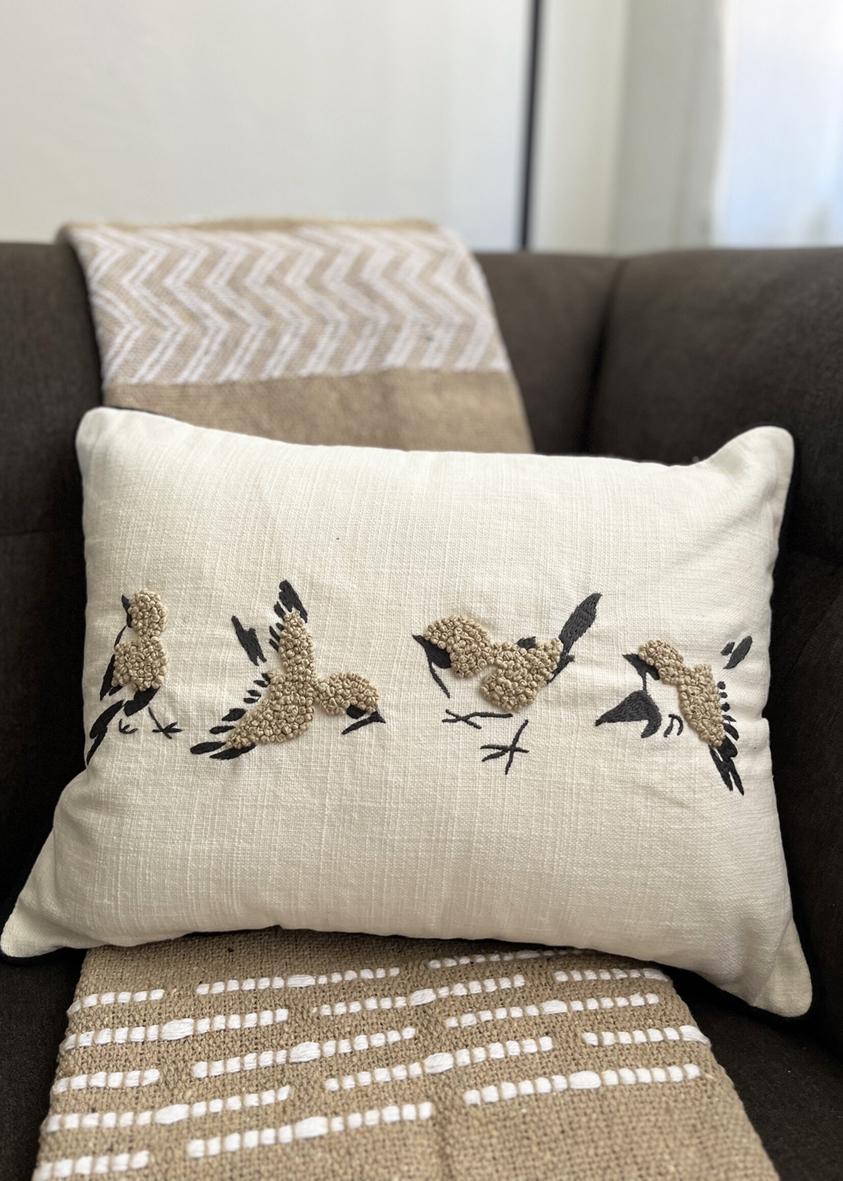 Natural Habitat Finch Throw Pillow - 12in x 16in