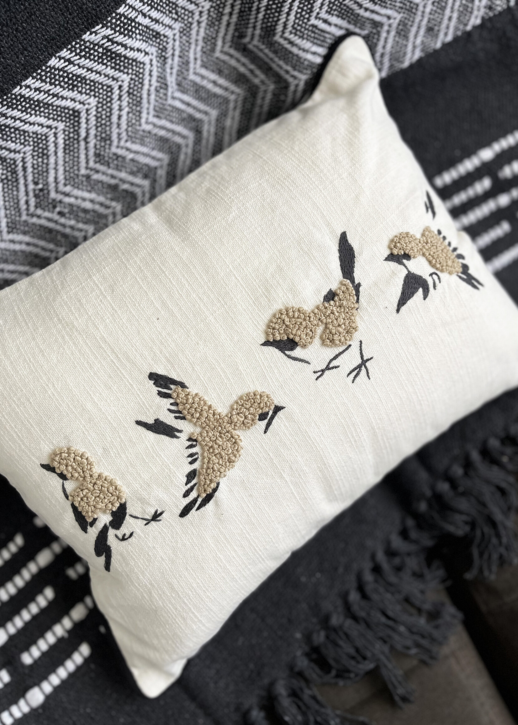 Natural Habitat Finch Throw Pillow - 12in x 16in