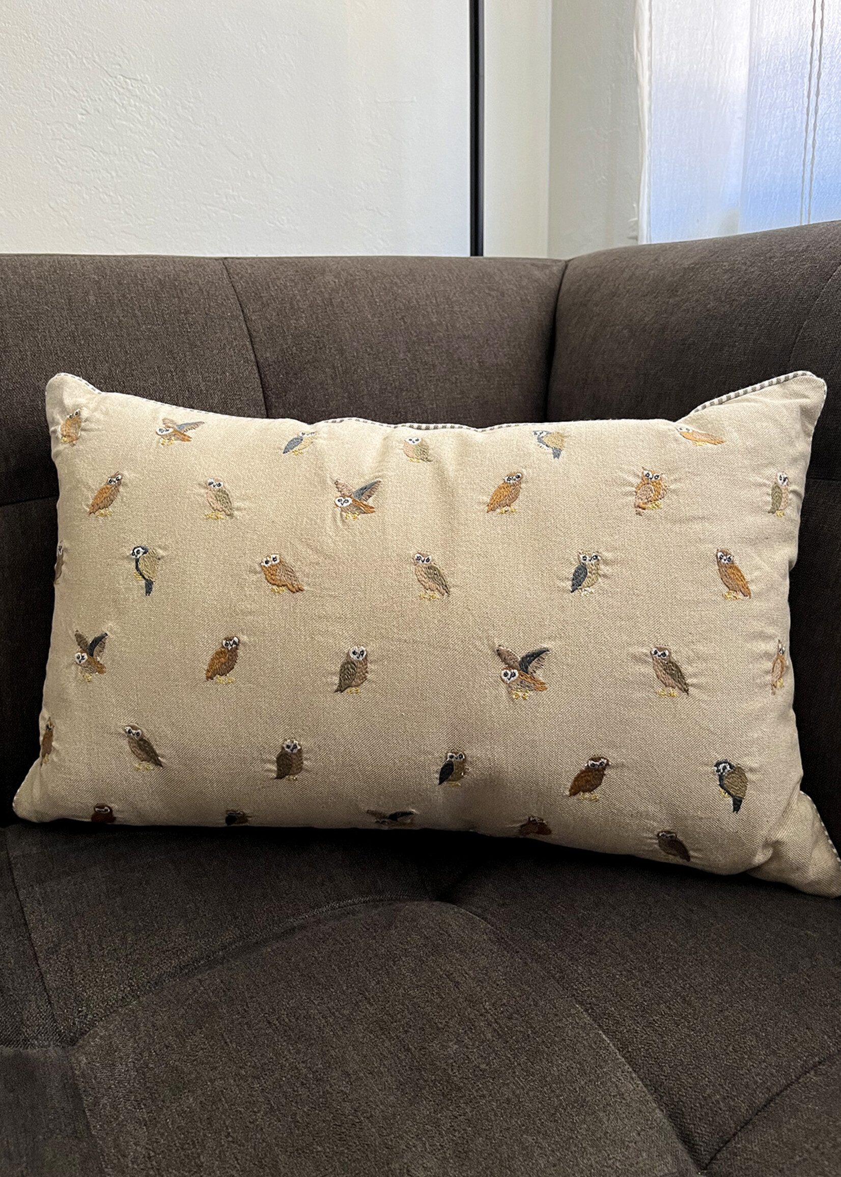 Natural Habitat Miniature Owl Throw Pillow - 12in x 20in