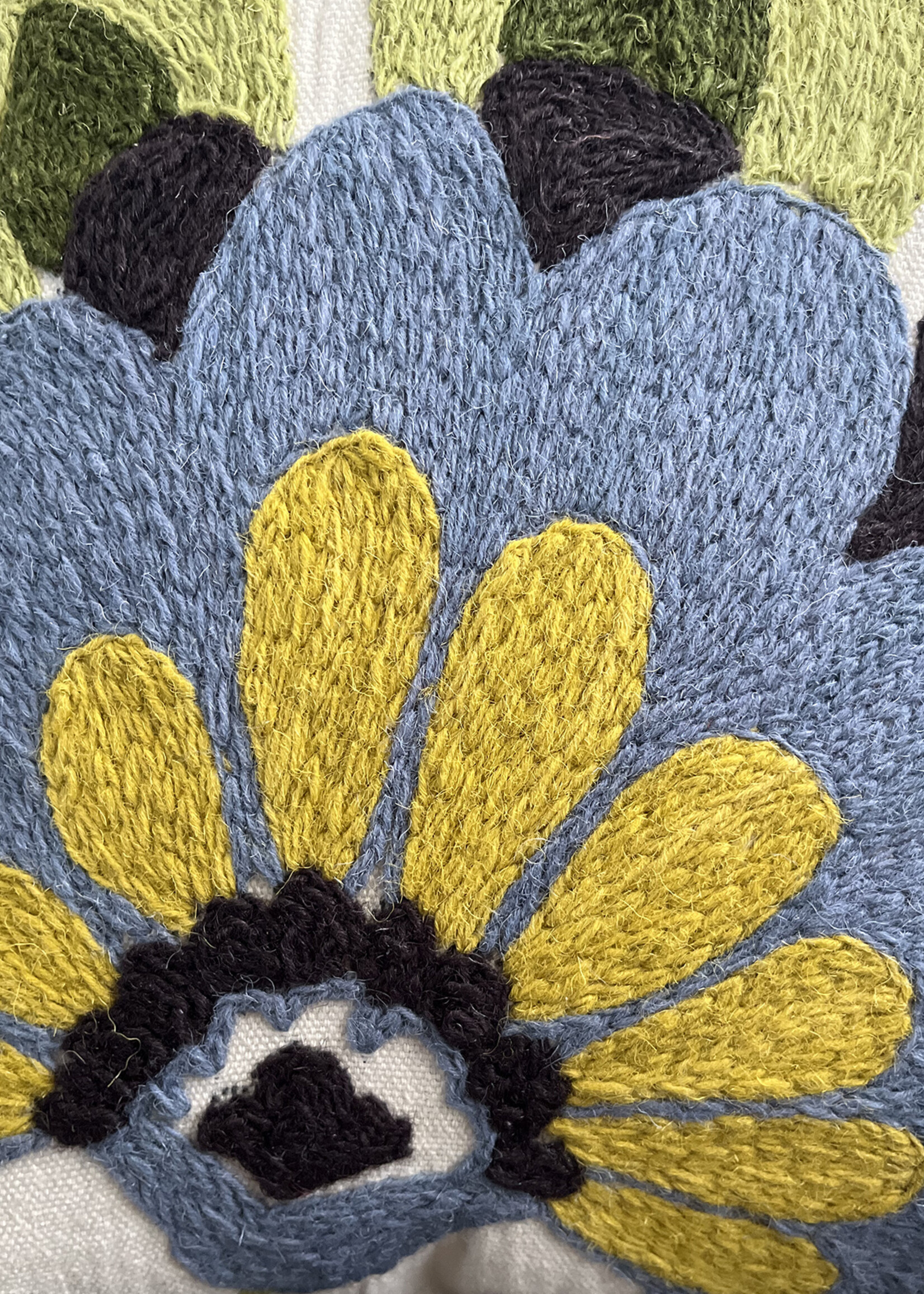 Ten Thousand Villages 18" Bela Embroidered Throw Pillow