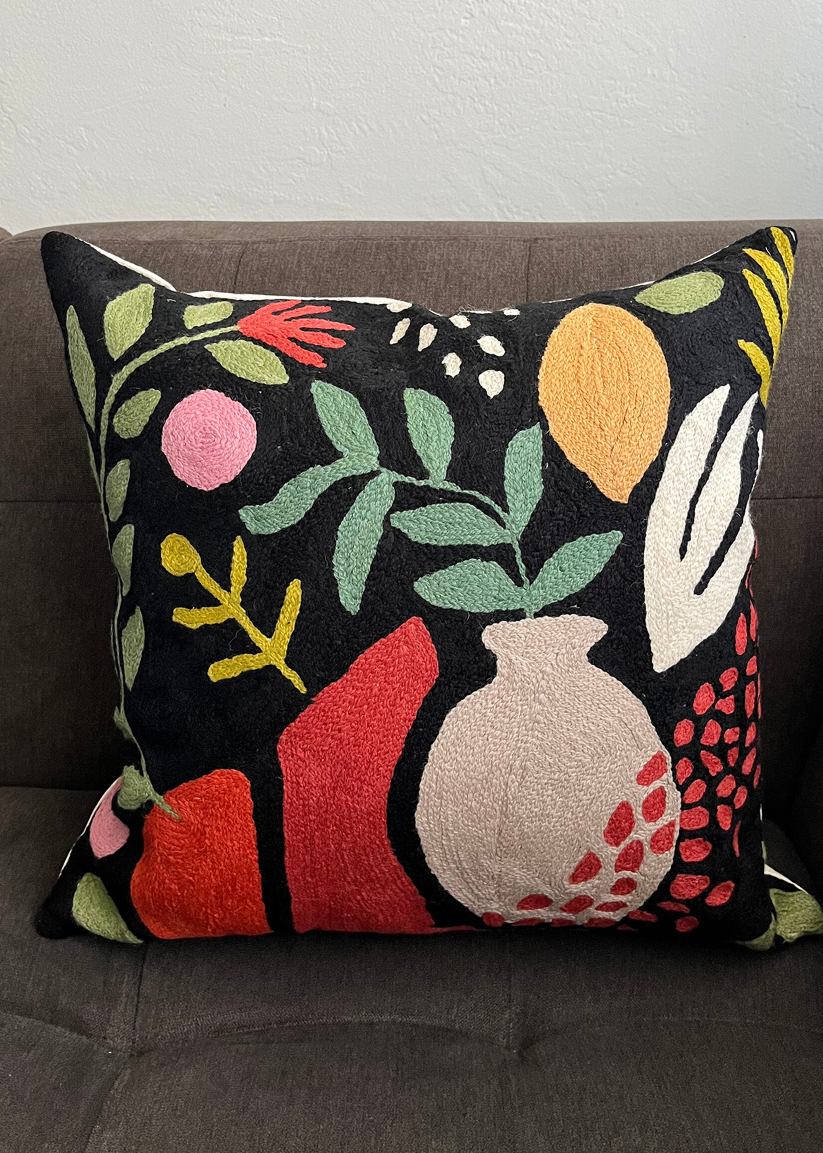 Natural Habitat 18" Matisse Cutout Black Throw Pillow