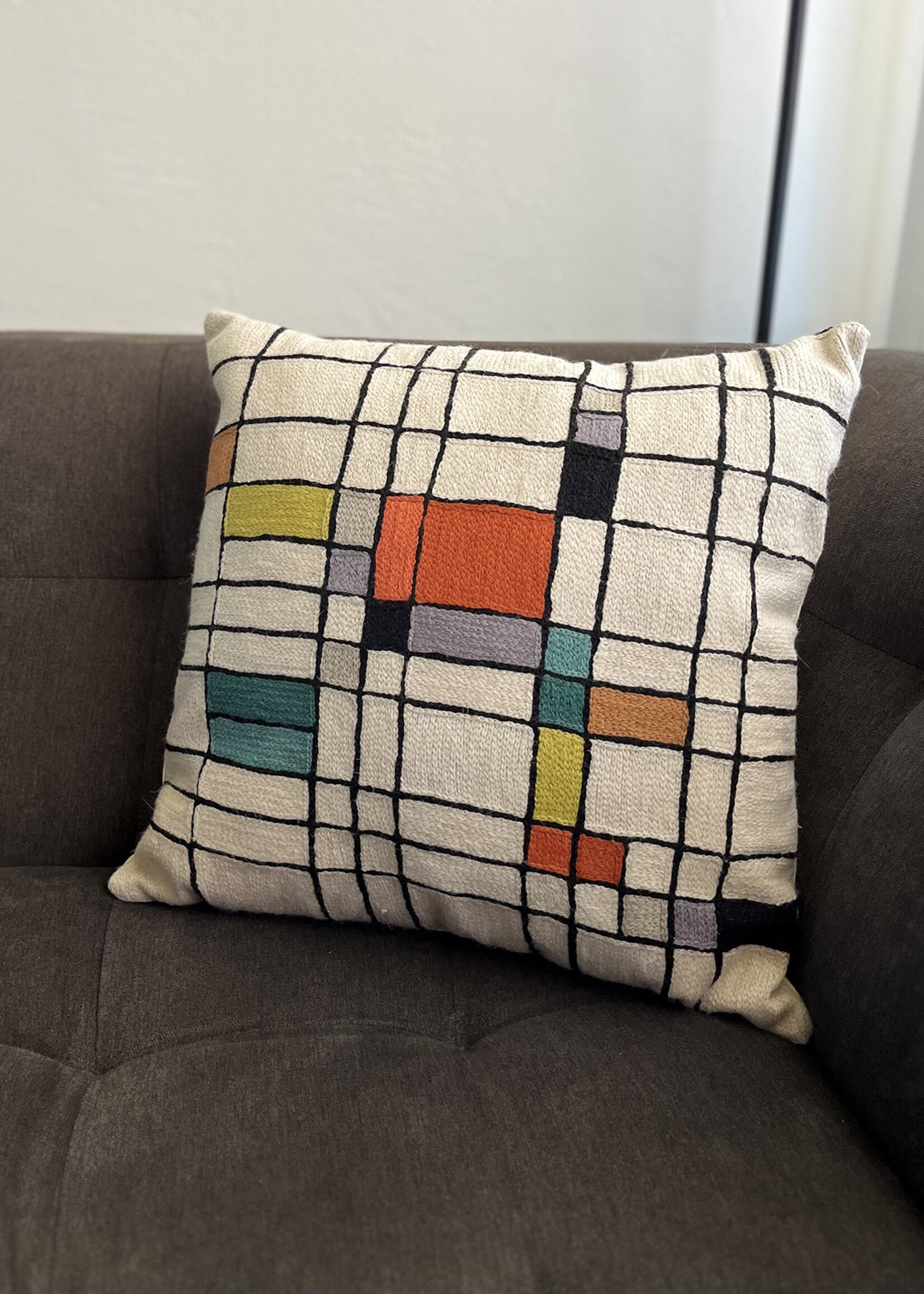 Natural Habitat 18" Delaney Mod Blocks Throw Pillow