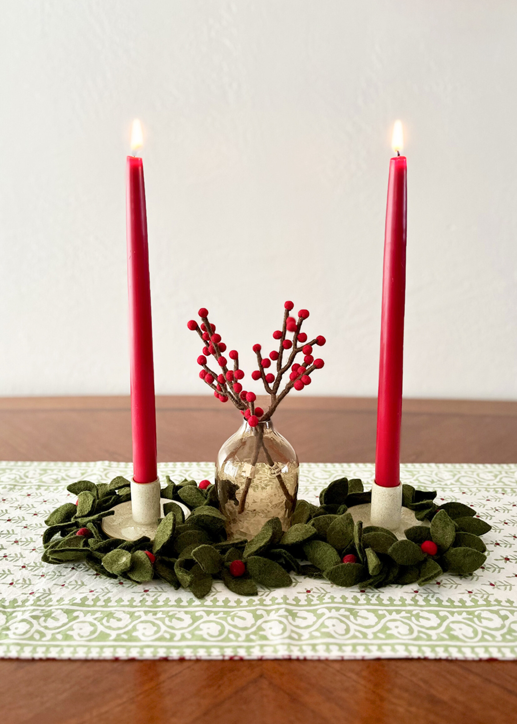 Natural Habitat 13" x 60" Holiday Winterberry Table Runner