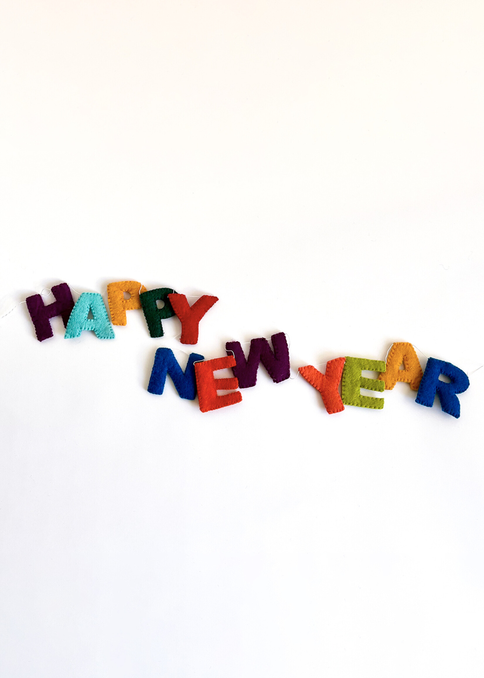 Ganesh Himal Felt Happy New Year Banner