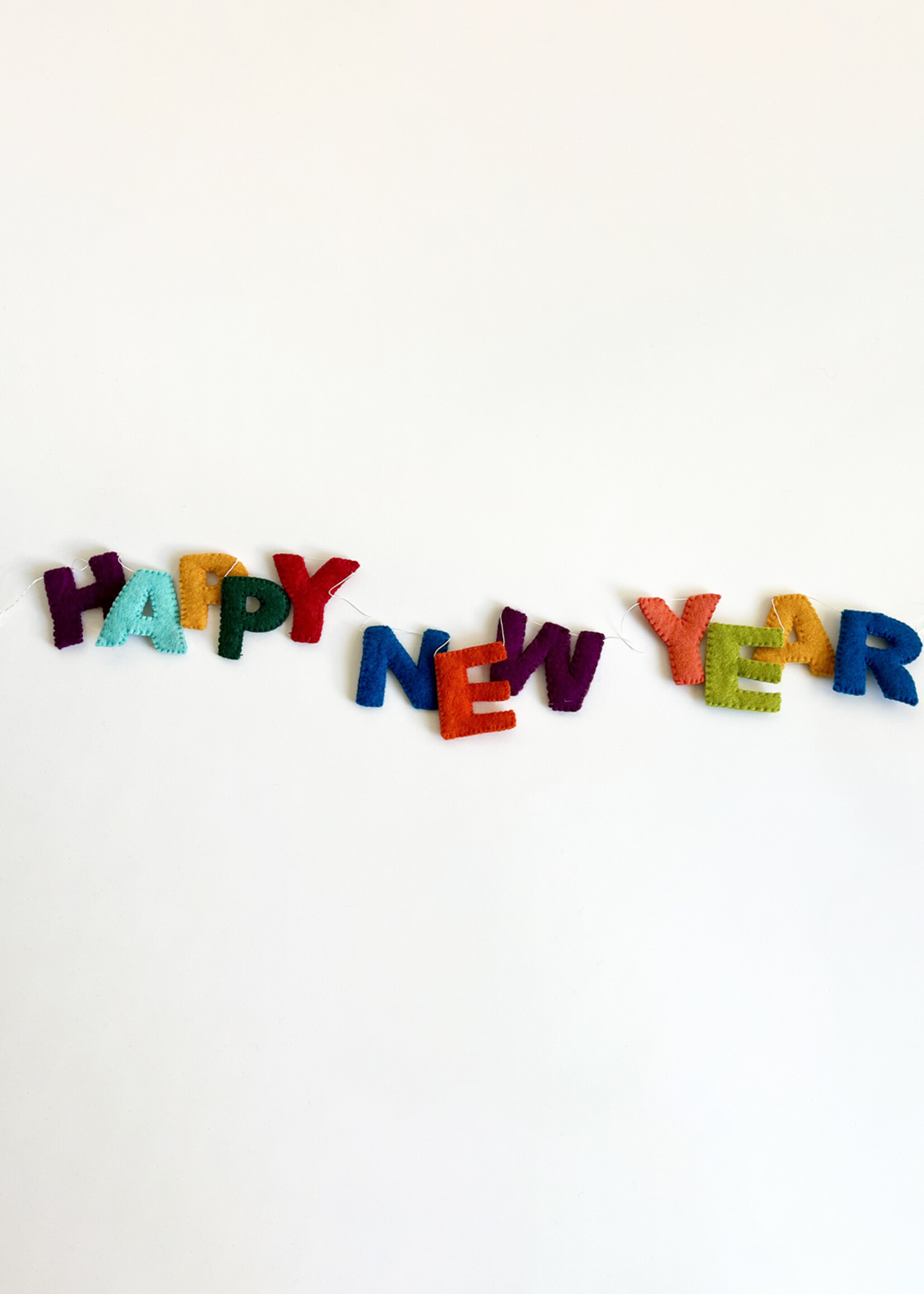 Ganesh Himal Felt Happy New Year Banner