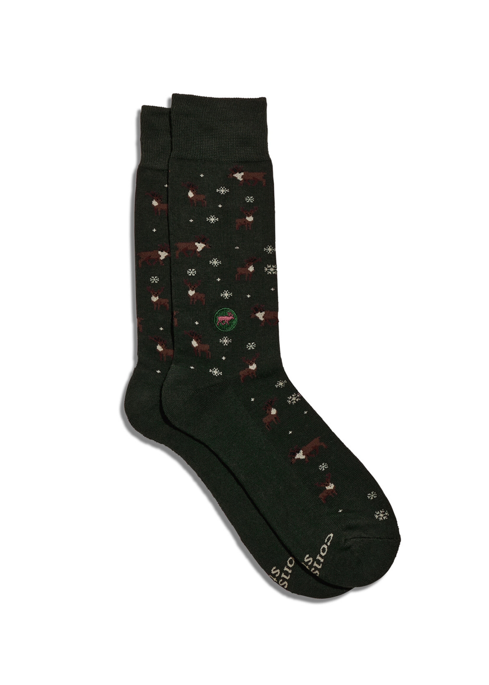 Conscious Step Women's Caribou Socks - Green