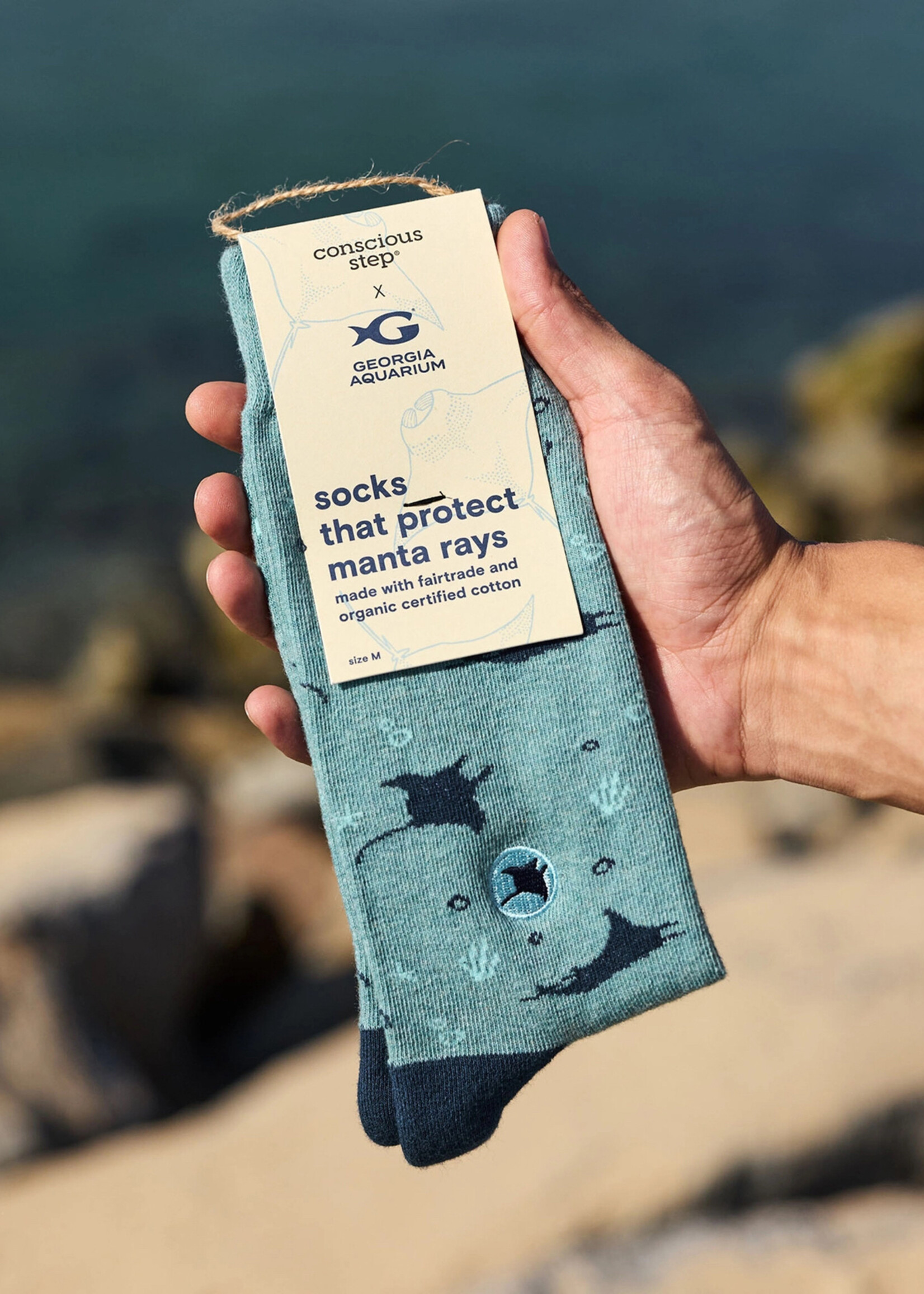 Conscious Step Women's Manta Ray Socks