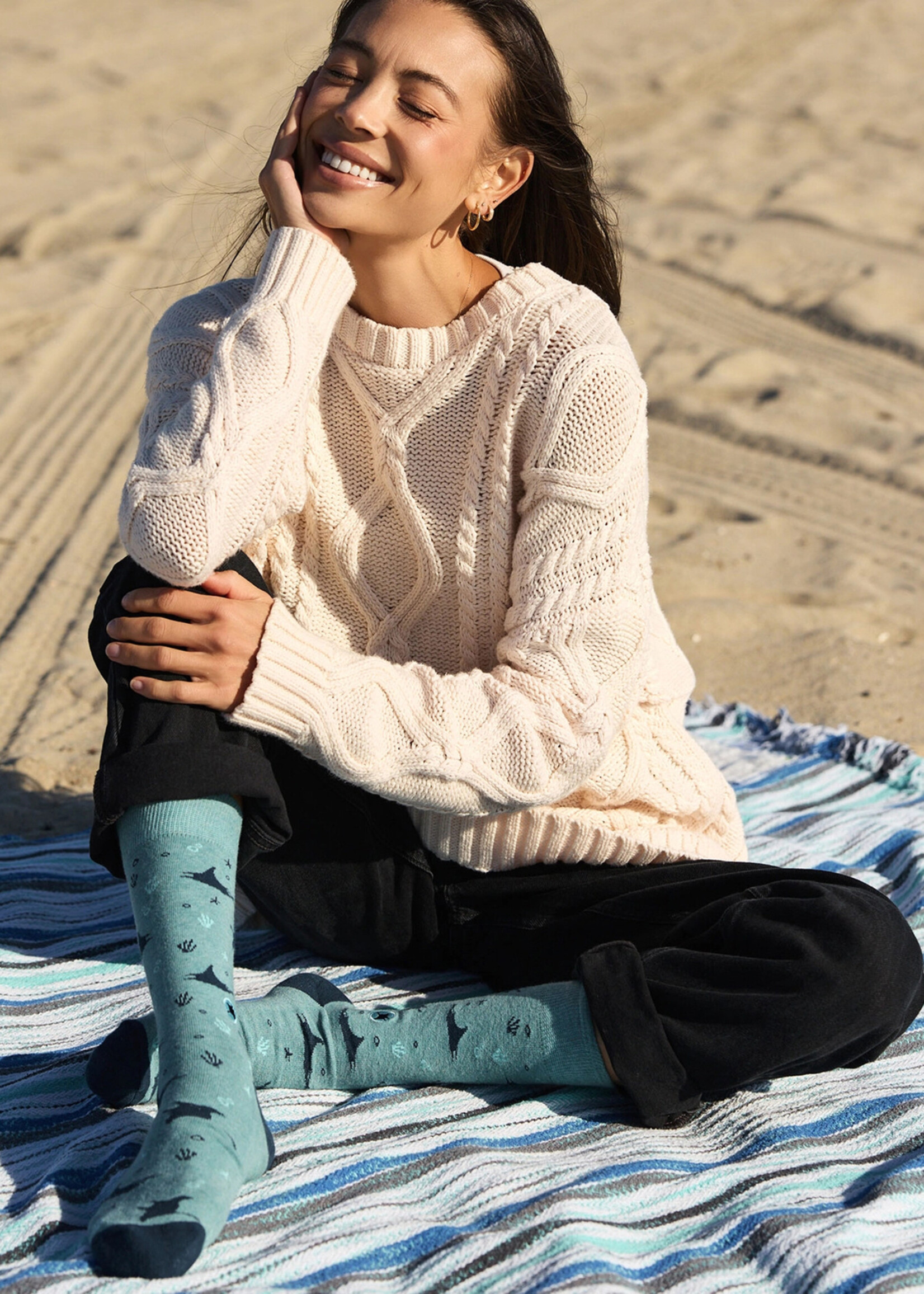 Conscious Step Men's Manta Ray Socks