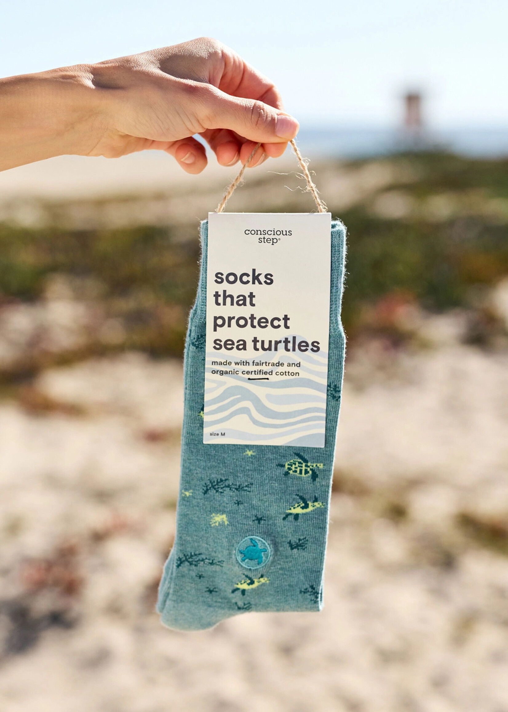 Conscious Step Women's Sea Turtle and Reef Socks