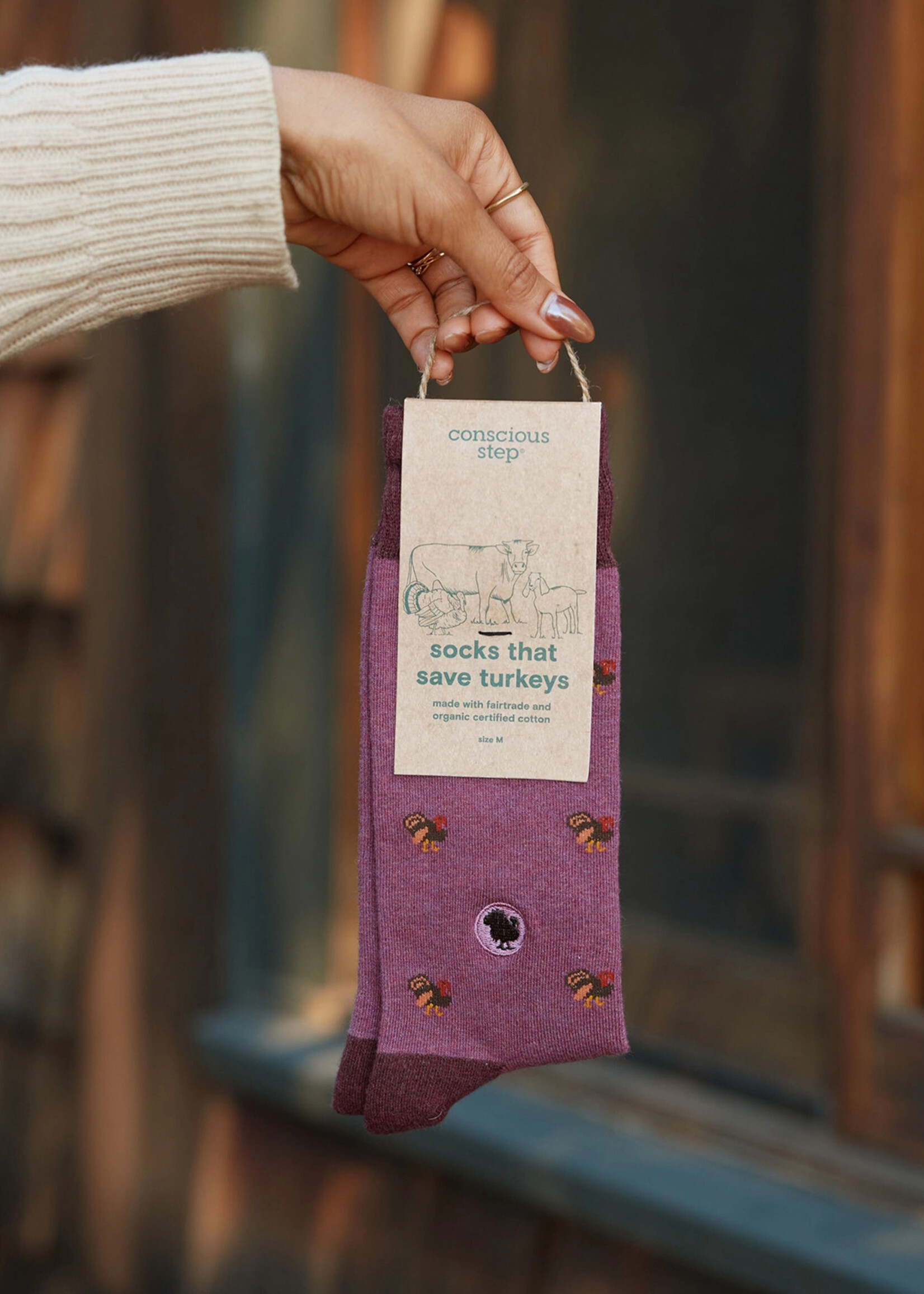 Conscious Step Women's Turkey Socks