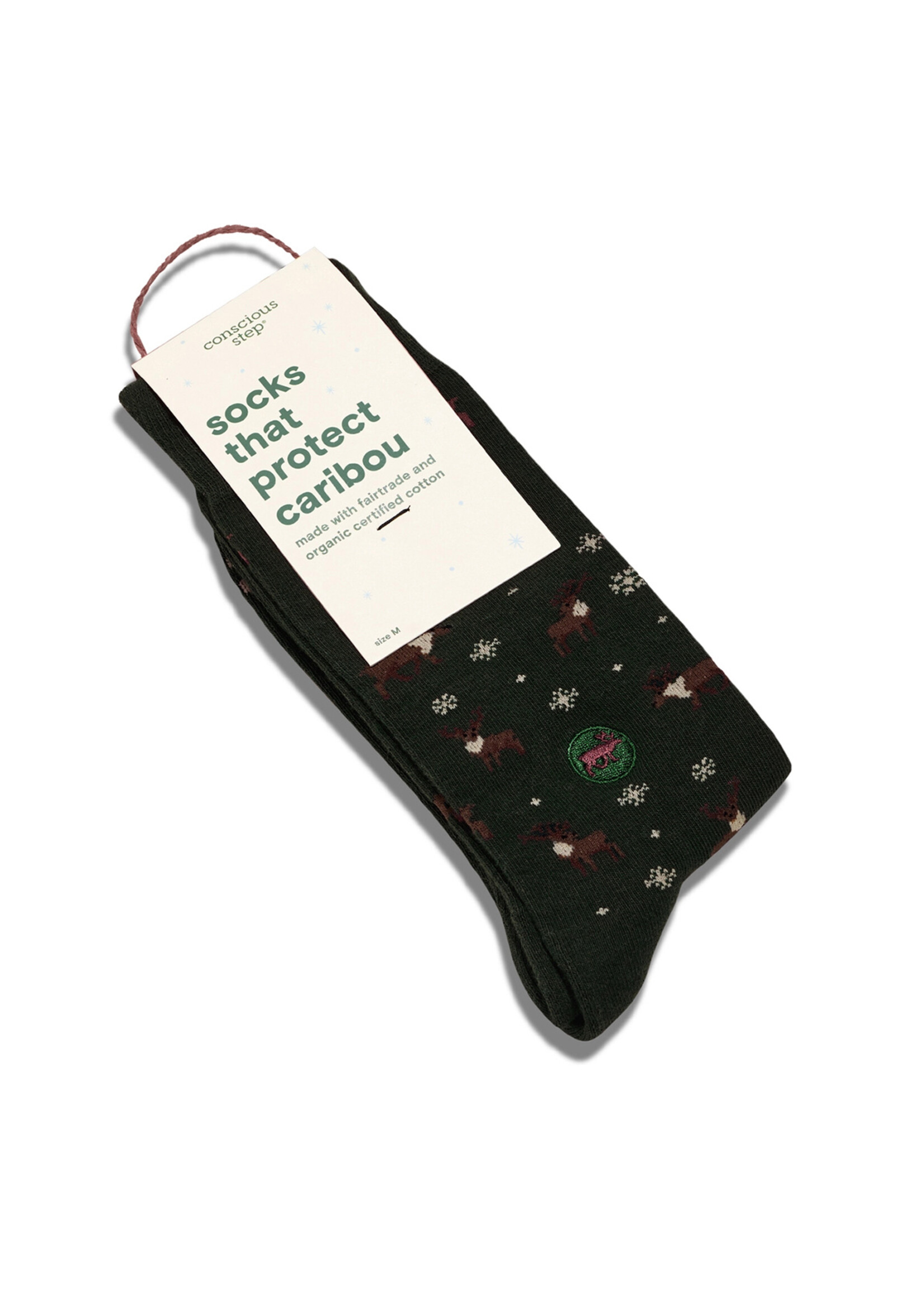 Conscious Step Men's Caribou Socks - Green