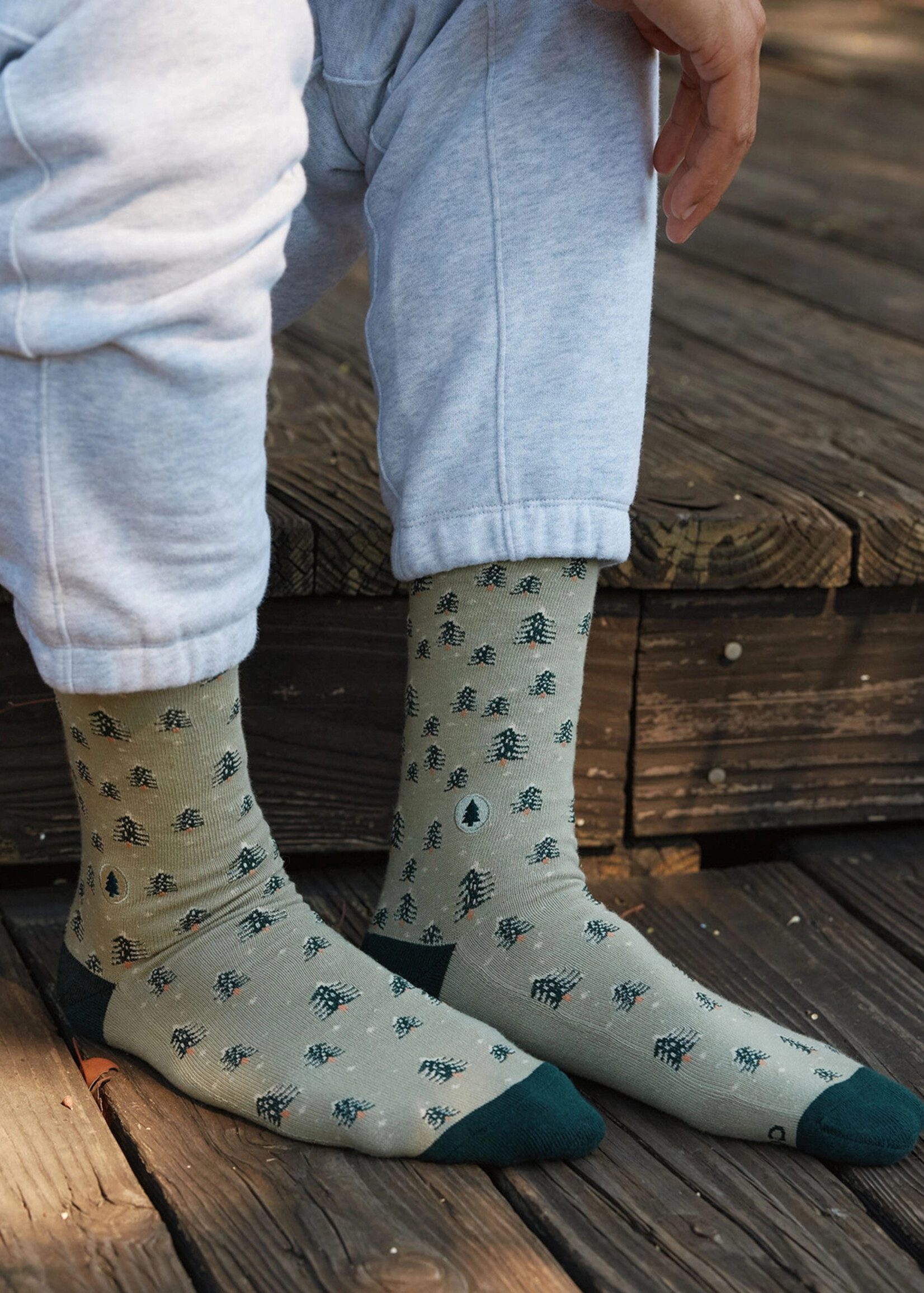 Conscious Step Women's Snowy Pine Tree Socks