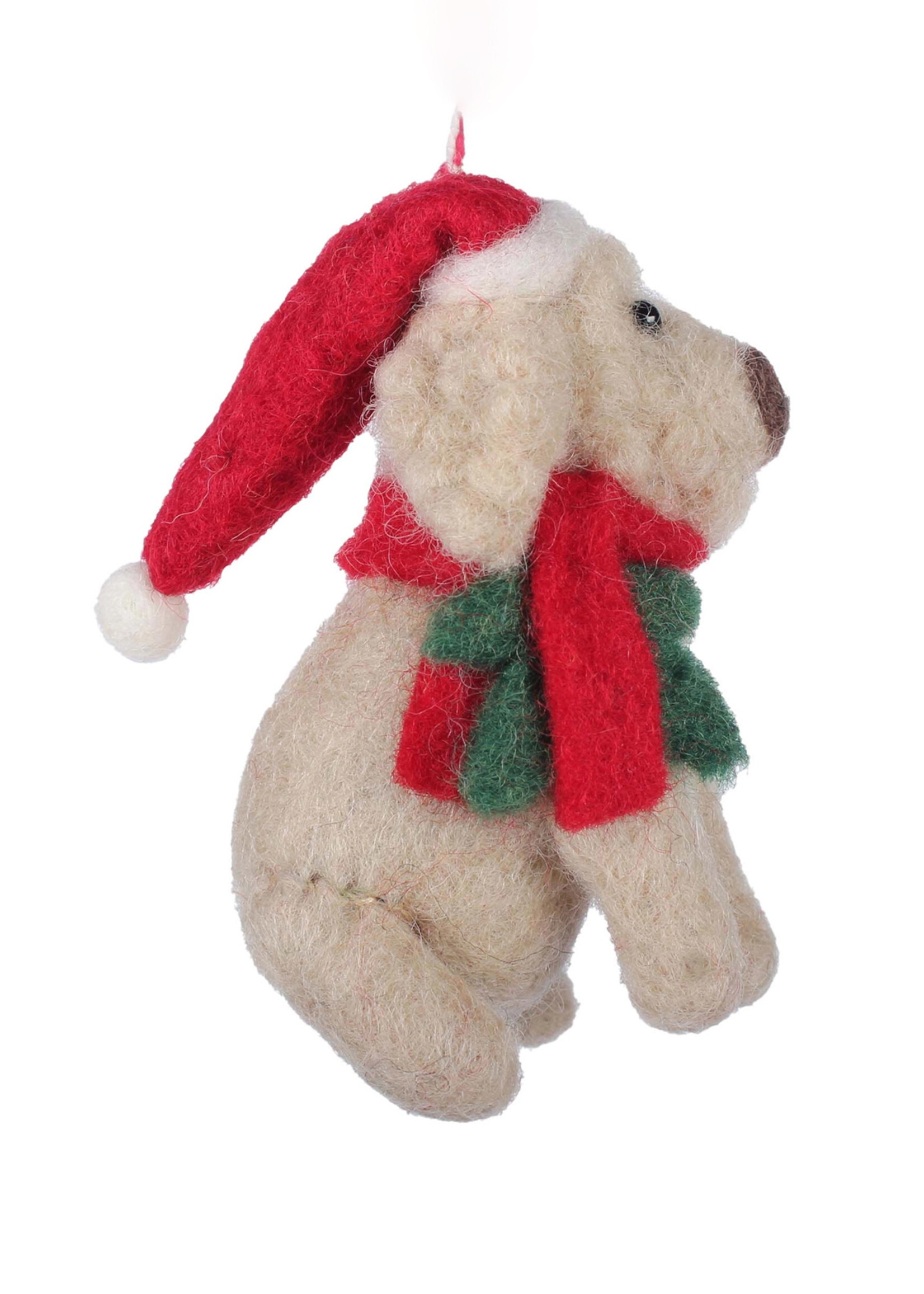 Global Groove Life Felt Labradoodle Dog Ornament