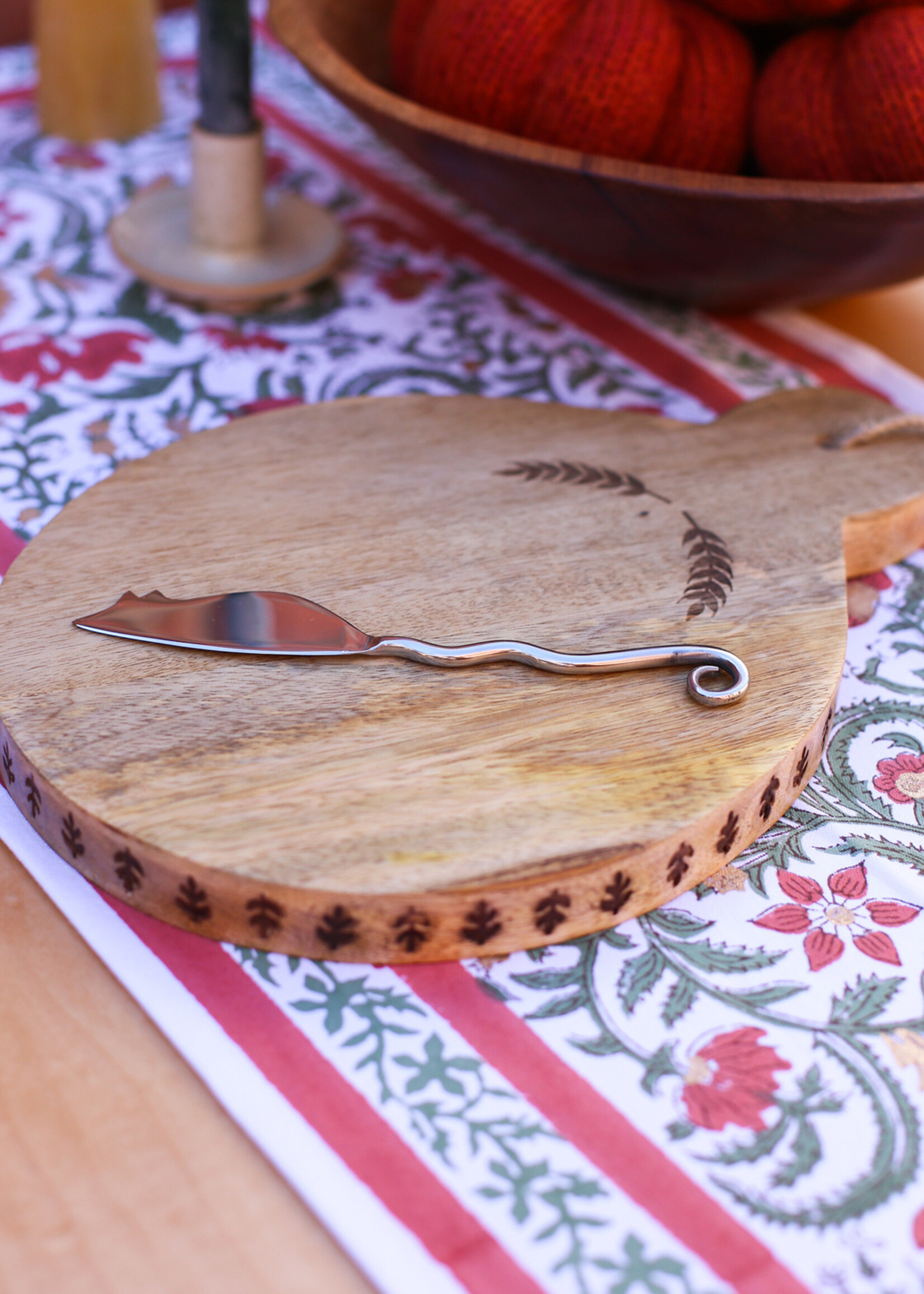 Ten Thousand Villages Mouse Cheese Knife
