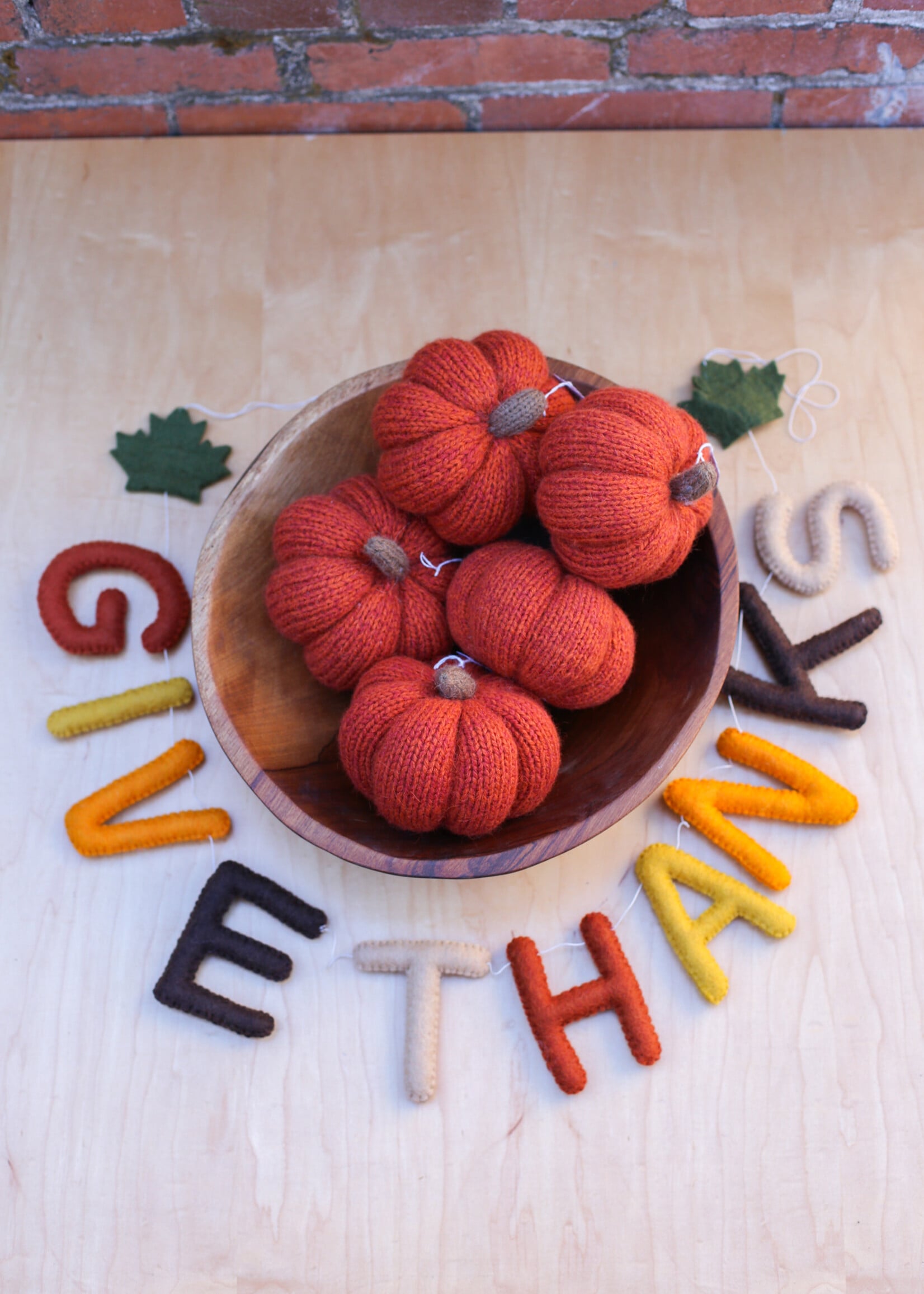 Global Goods Partners Give Thanks Felt Garland