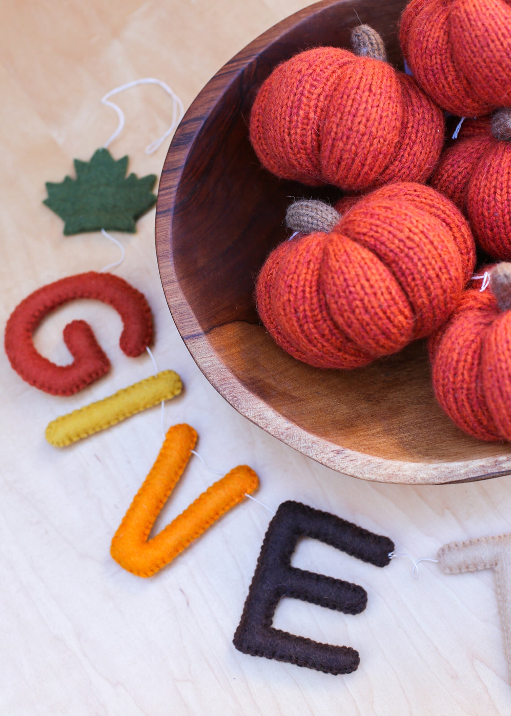 Global Goods Partners Give Thanks Felt Garland