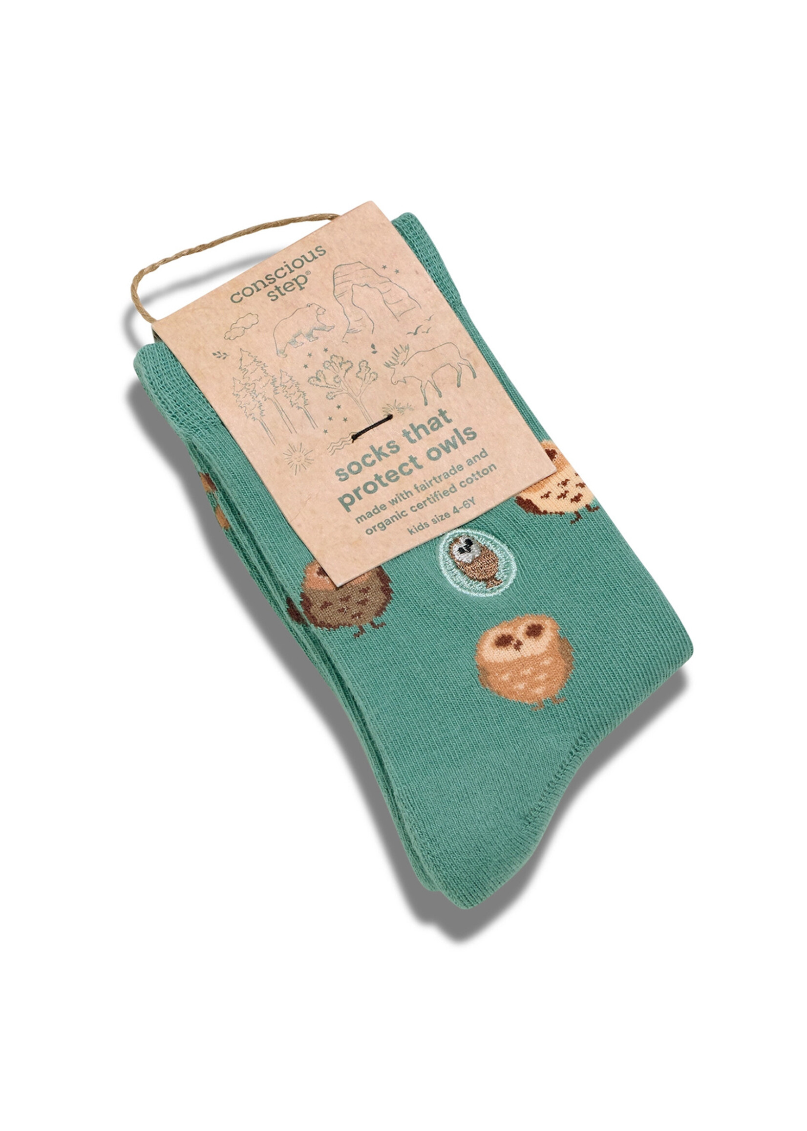 Conscious Step Kids Owl Socks - Youth