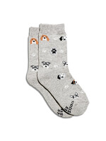 Conscious Step Kids Gray Dog Socks - Preschool