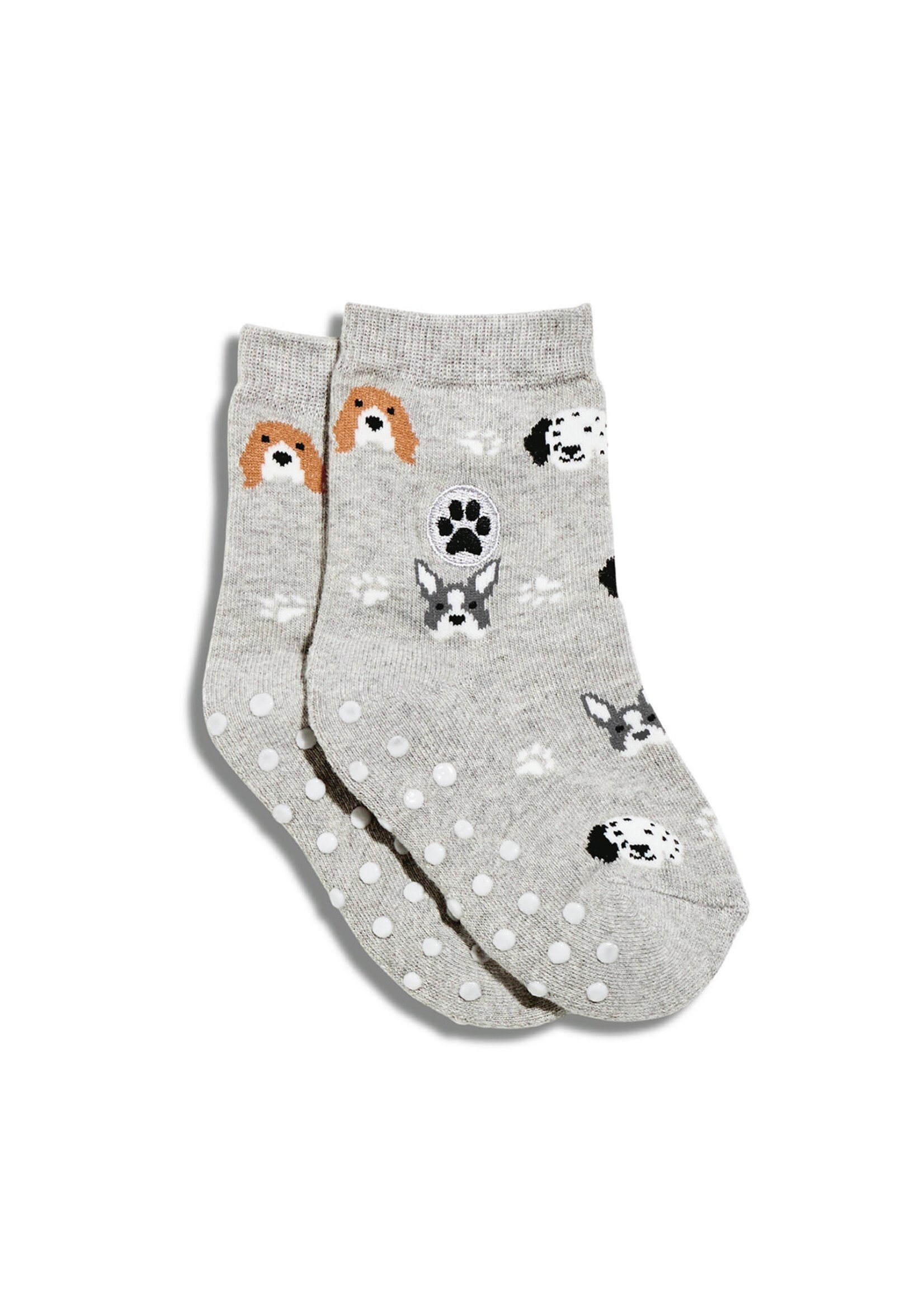 Conscious Step Kids Gray Dog Socks - Toddler