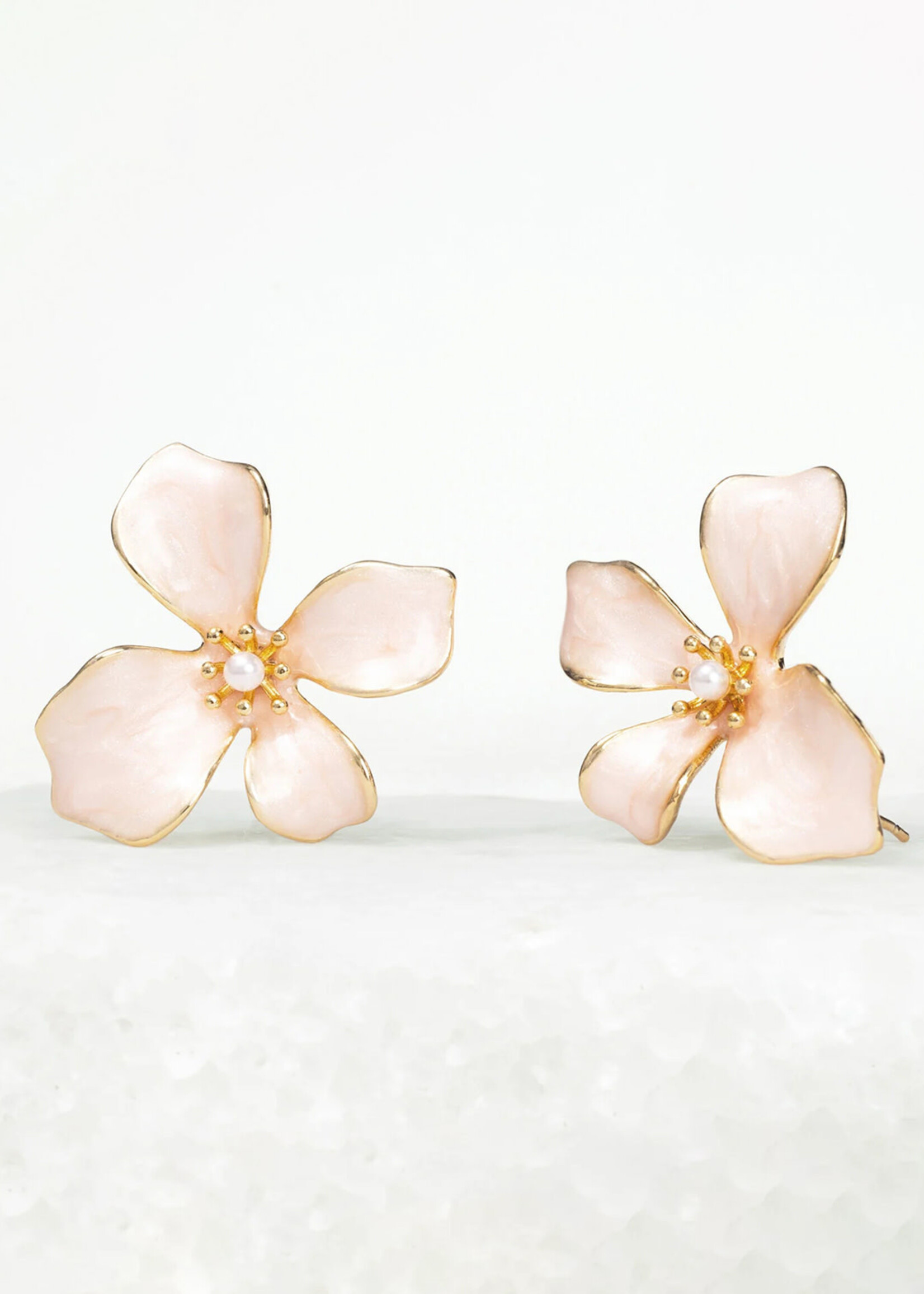Starfish Project Hope in Bloom Flower Earrings - Misty Rose