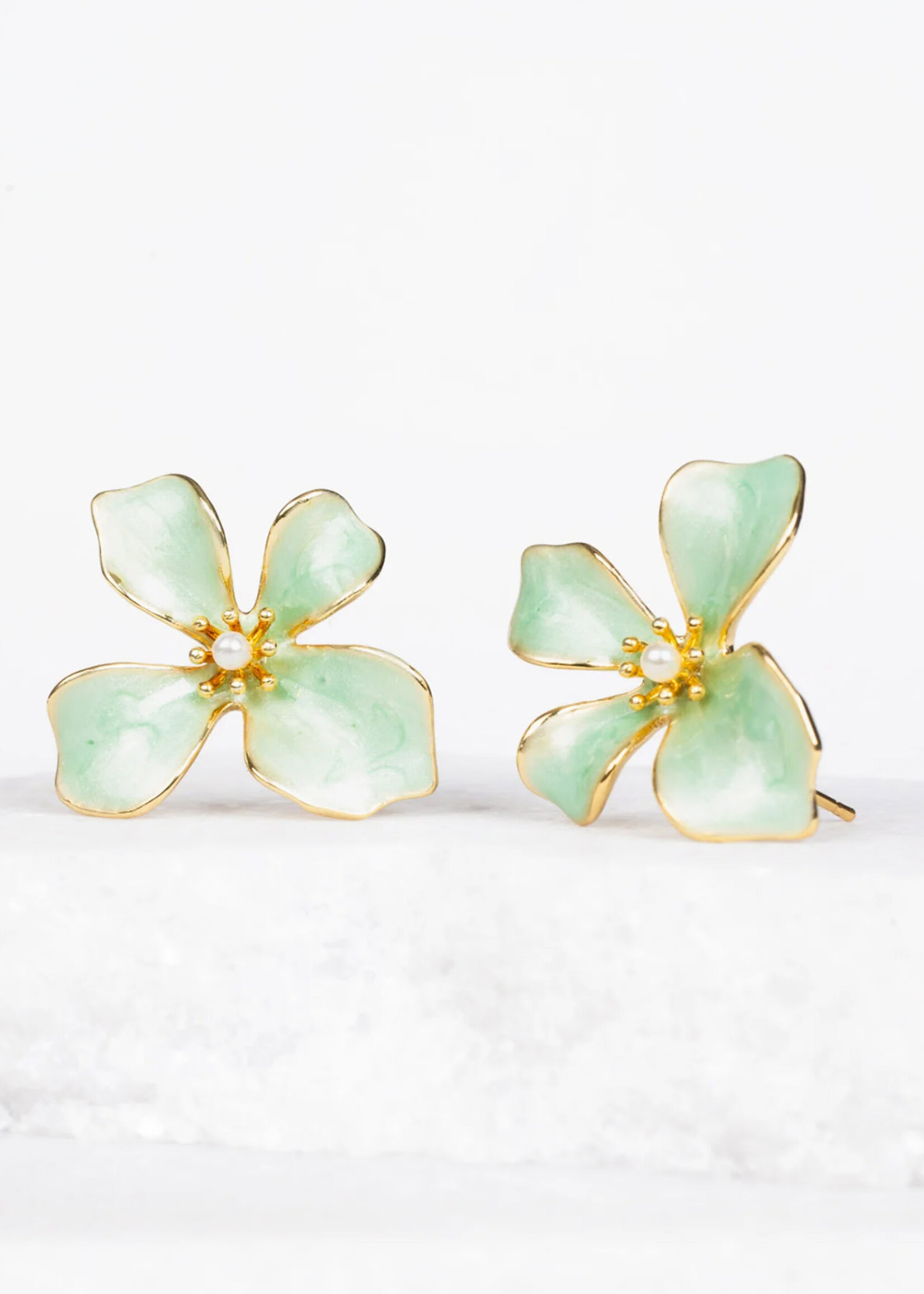 Starfish Project Hope in Bloom Flower Earrings - Mint