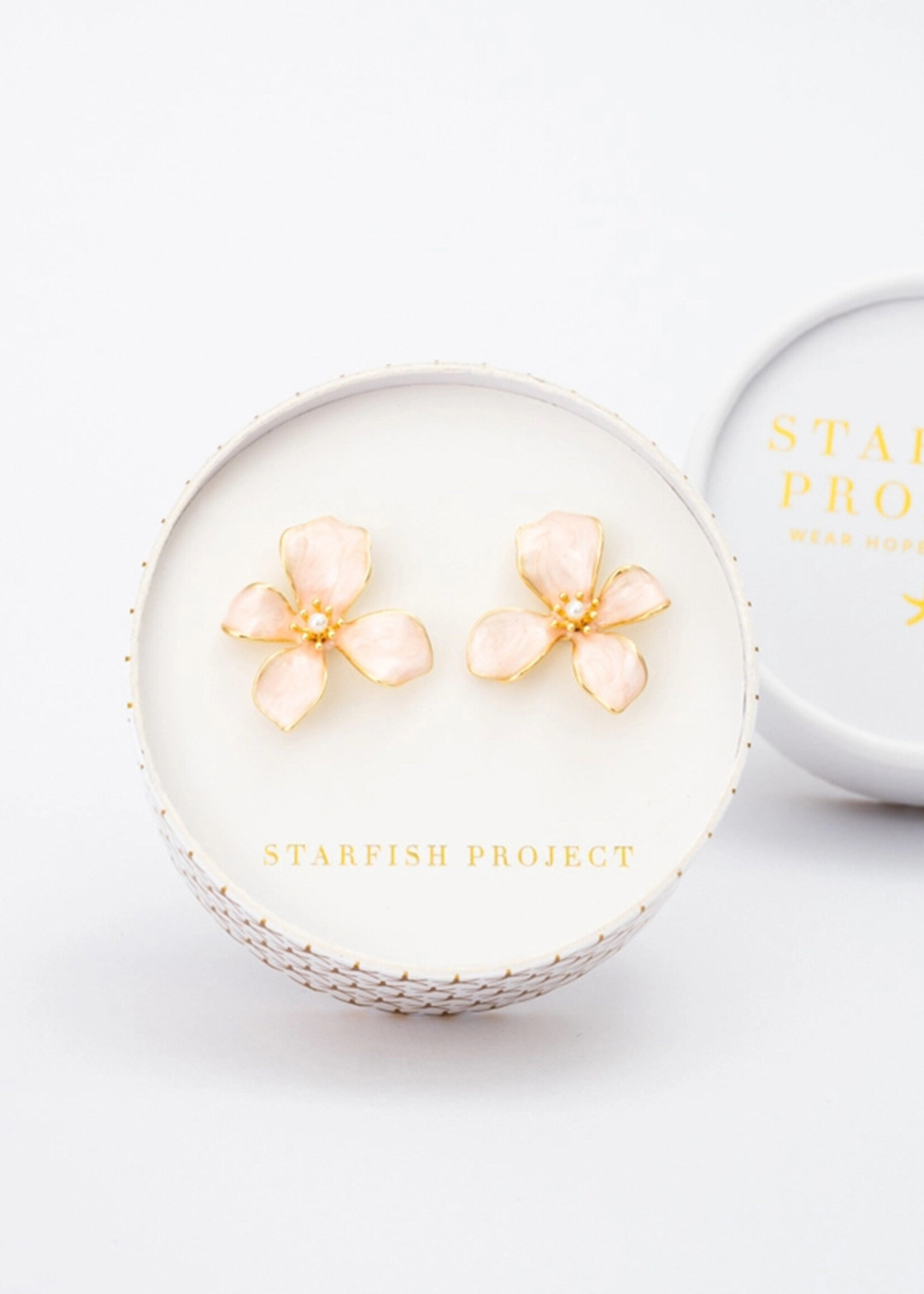 Starfish Project Hope in Bloom Flower Earrings - Misty Rose