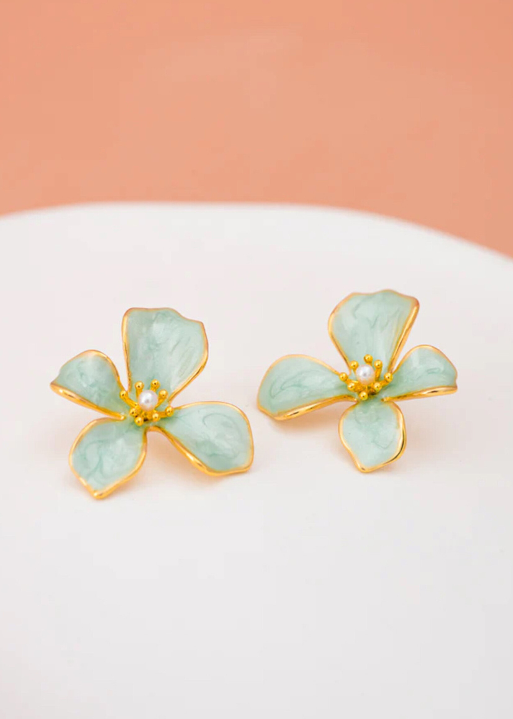 Starfish Project Hope in Bloom Flower Earrings - Mint