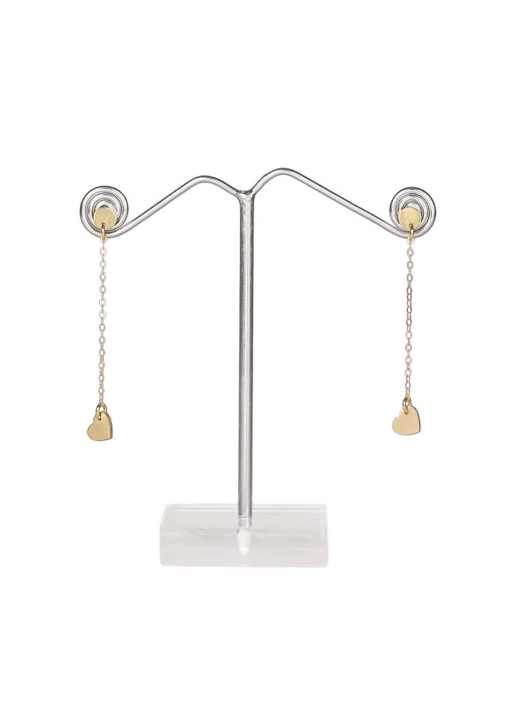 Himalayan Freedom Co Long Heart Earrings