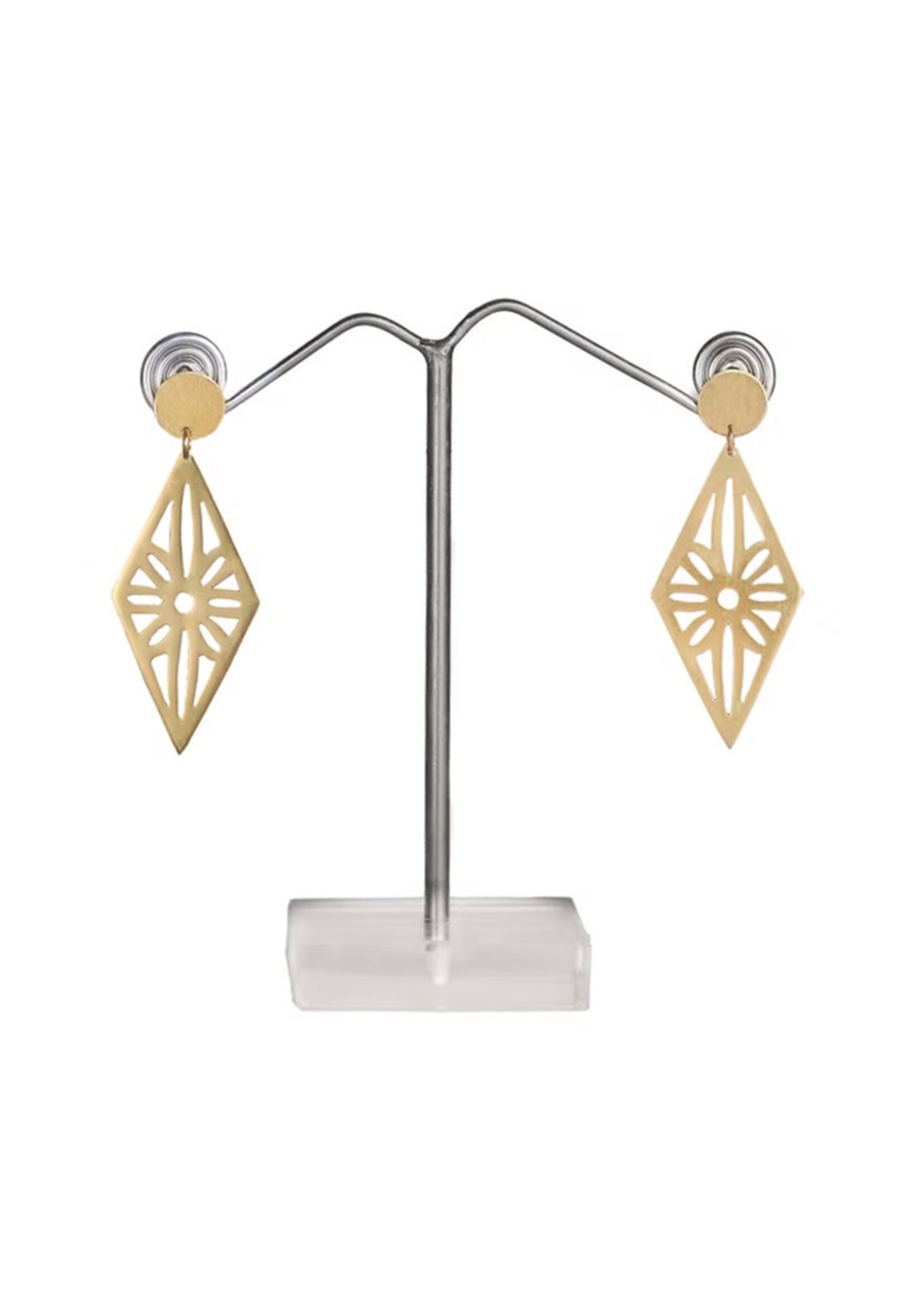 Himalayan Freedom Co Diamond Cutout Earrings