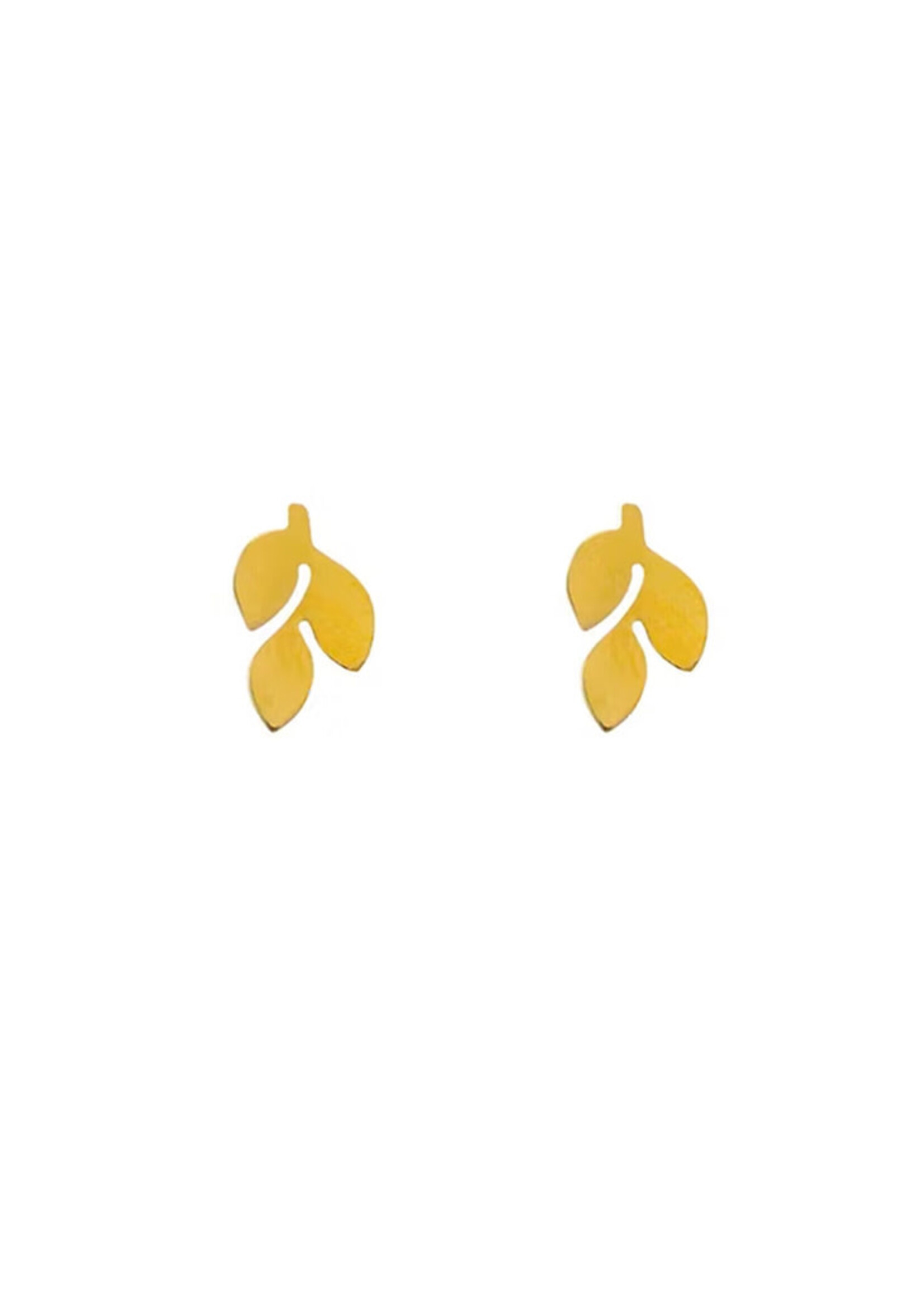 Himalayan Freedom Co Olive Leaf Stud Earrings