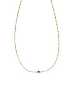 Himalayan Freedom Co Tiny Turquoise Necklace - Gold Tone