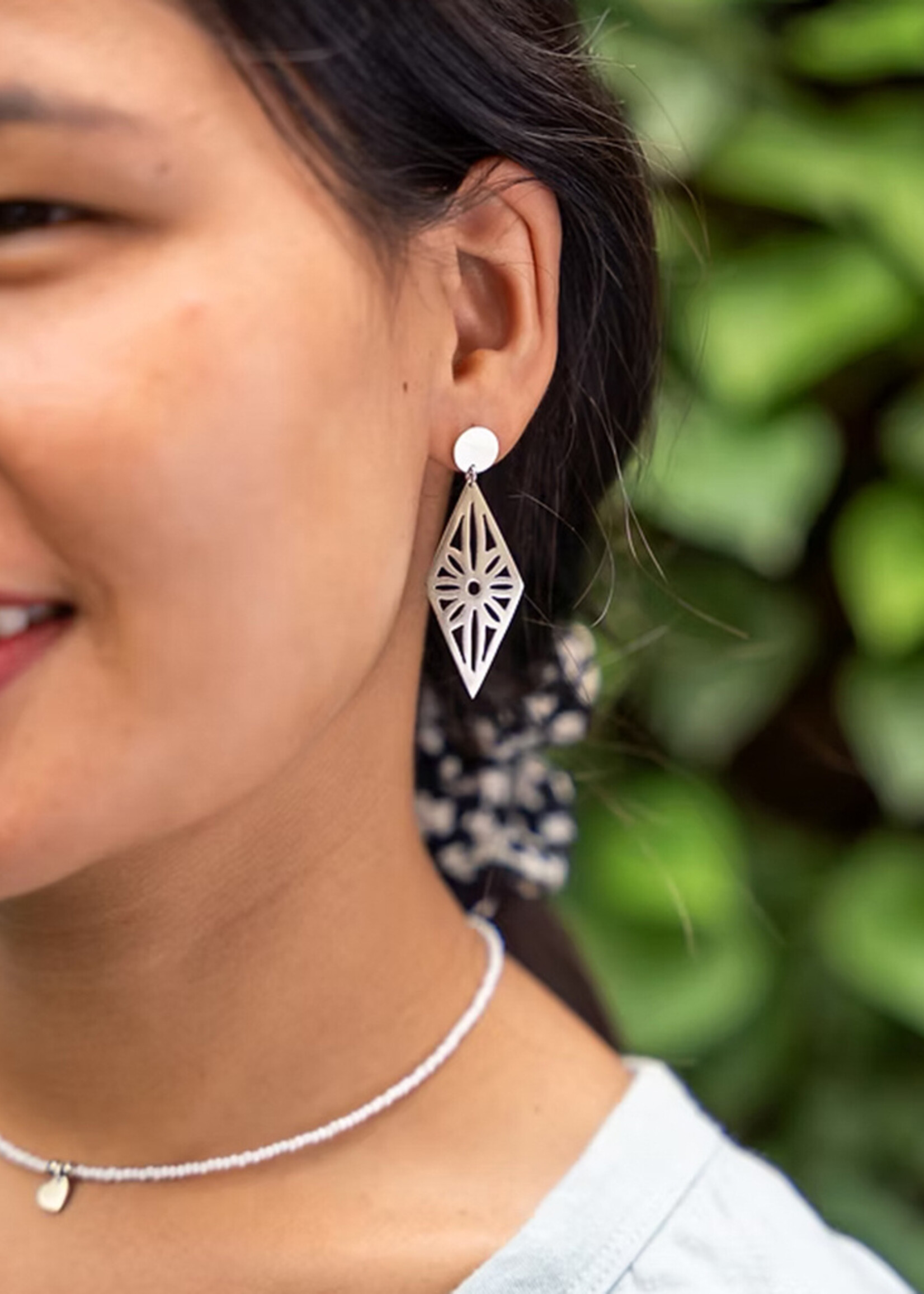 Himalayan Freedom Co Diamond Cutout Earrings