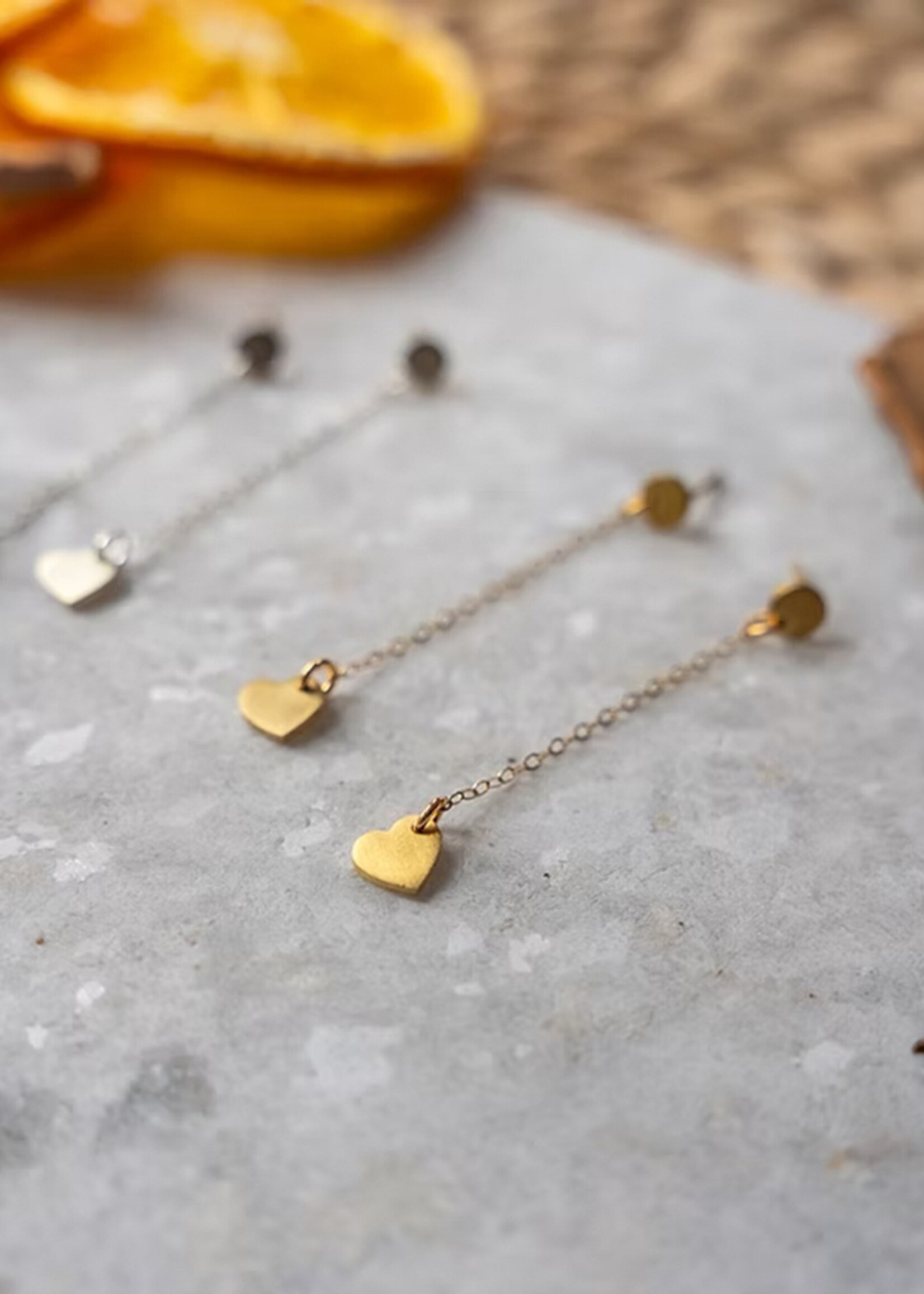 Himalayan Freedom Co Long Heart Earrings