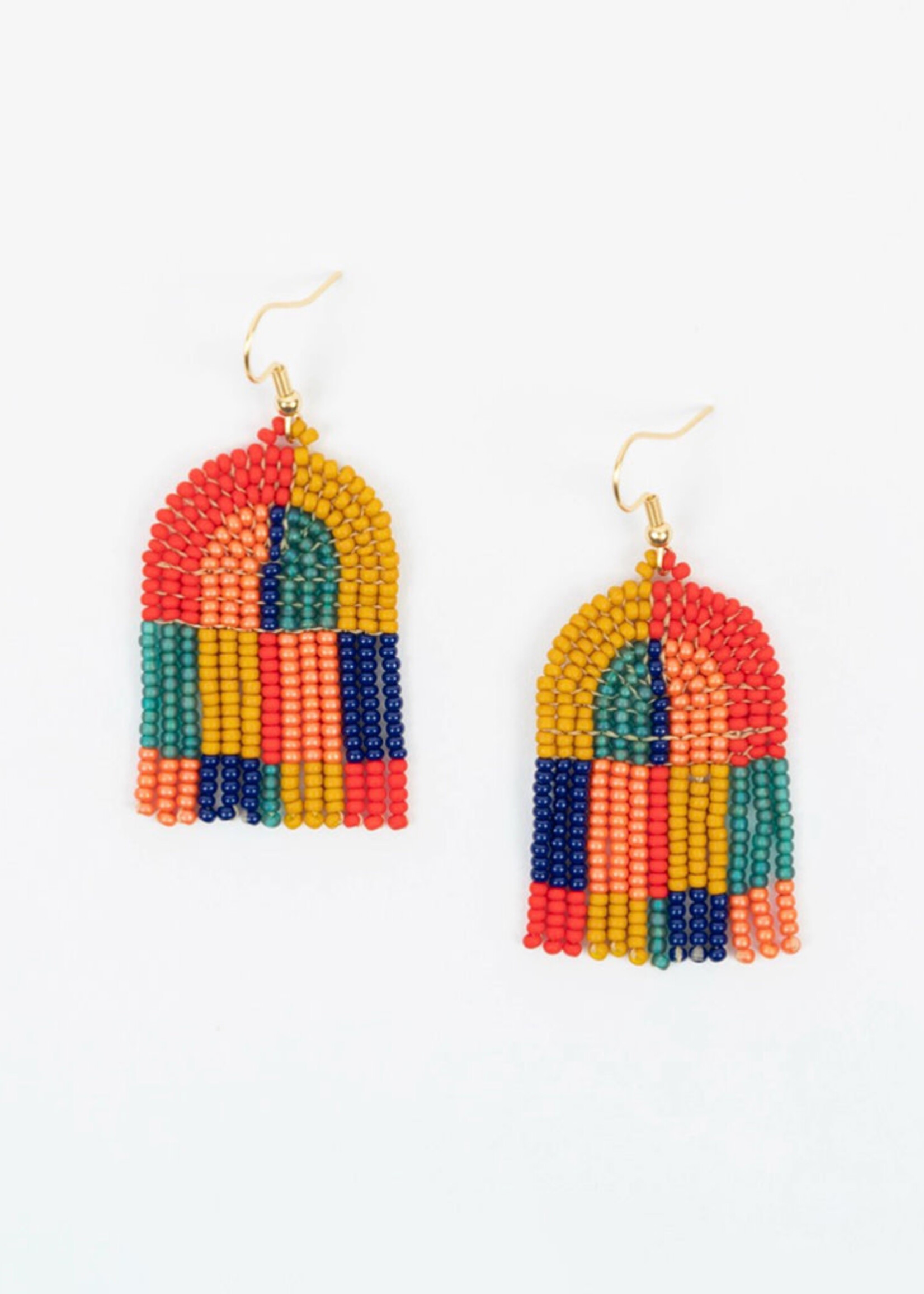 Altiplano Patchwork Arco Beaded Earrings