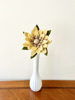 Gry and Sif Light Yellow Sunflower Felt Flower