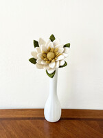 Gry and Sif White Waterlily Felt Flower