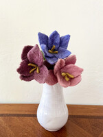 Gry and Sif Small Crocus Felt Flower