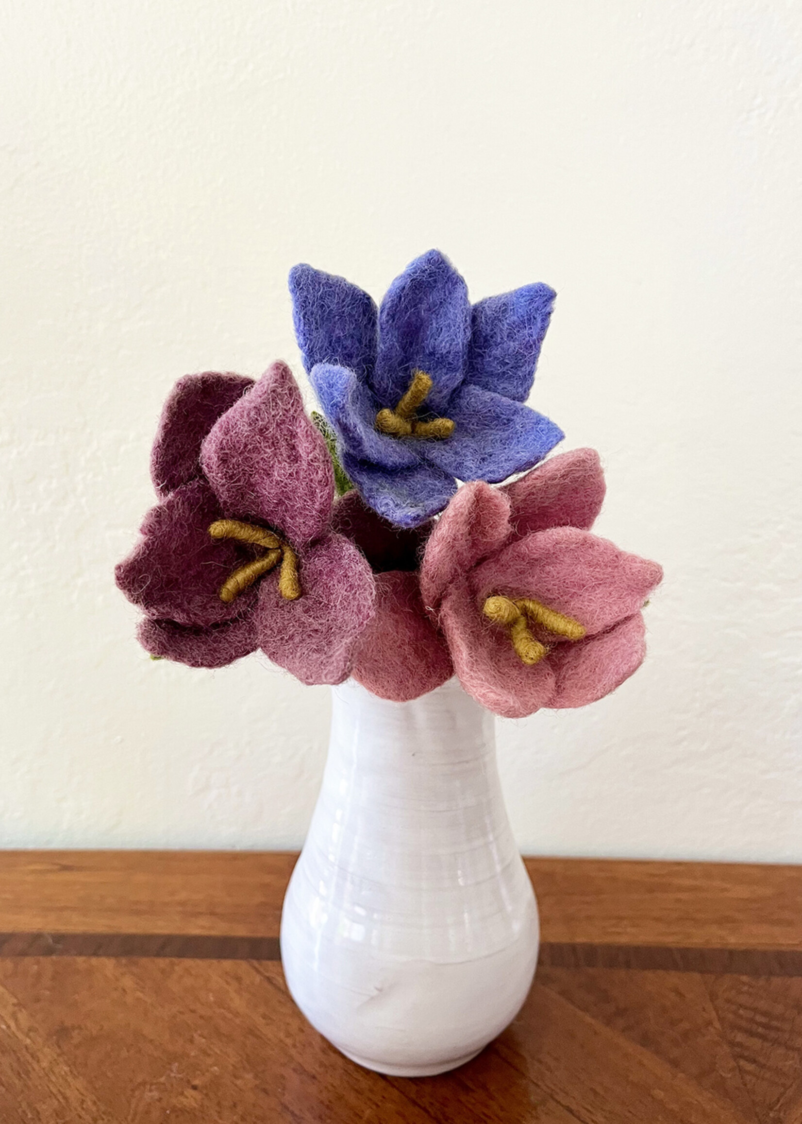 Gry and Sif Small Crocus Felt Flower