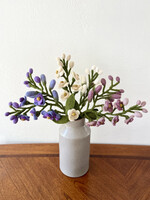 Gry and Sif Wisteria Felt Flower