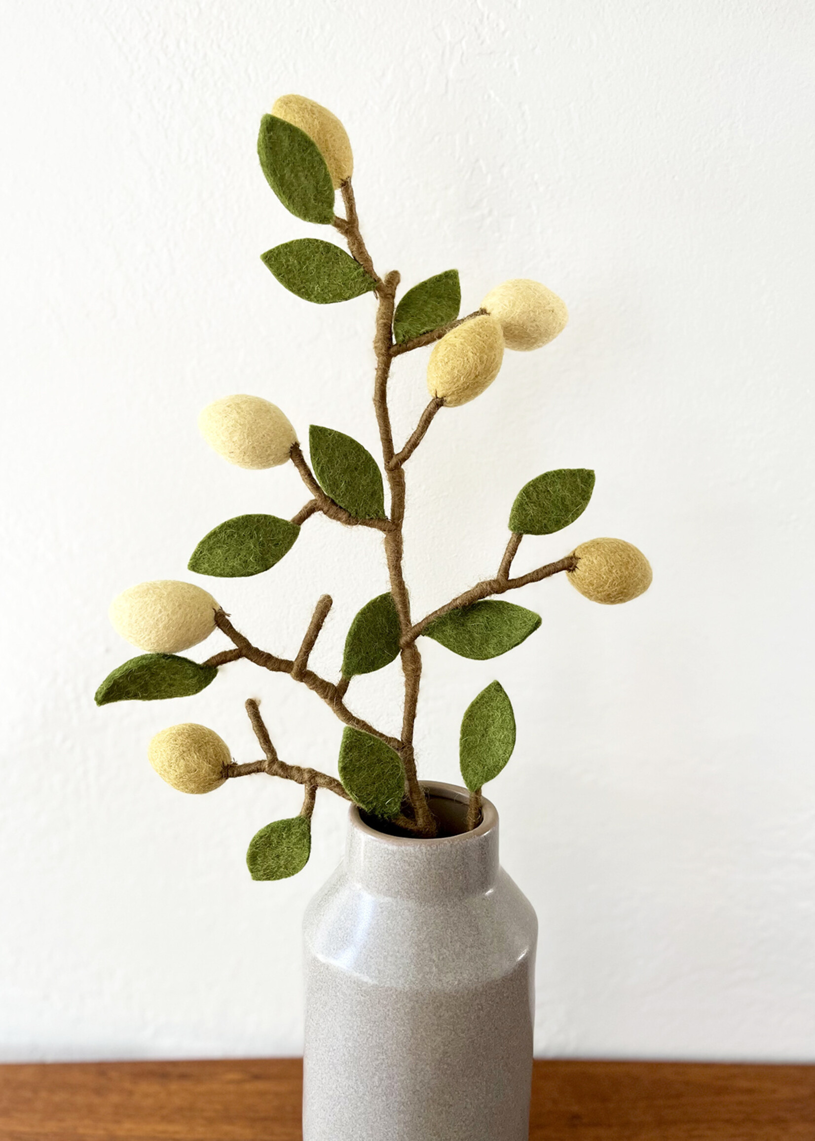 Gry and Sif Lemon Felt Branch