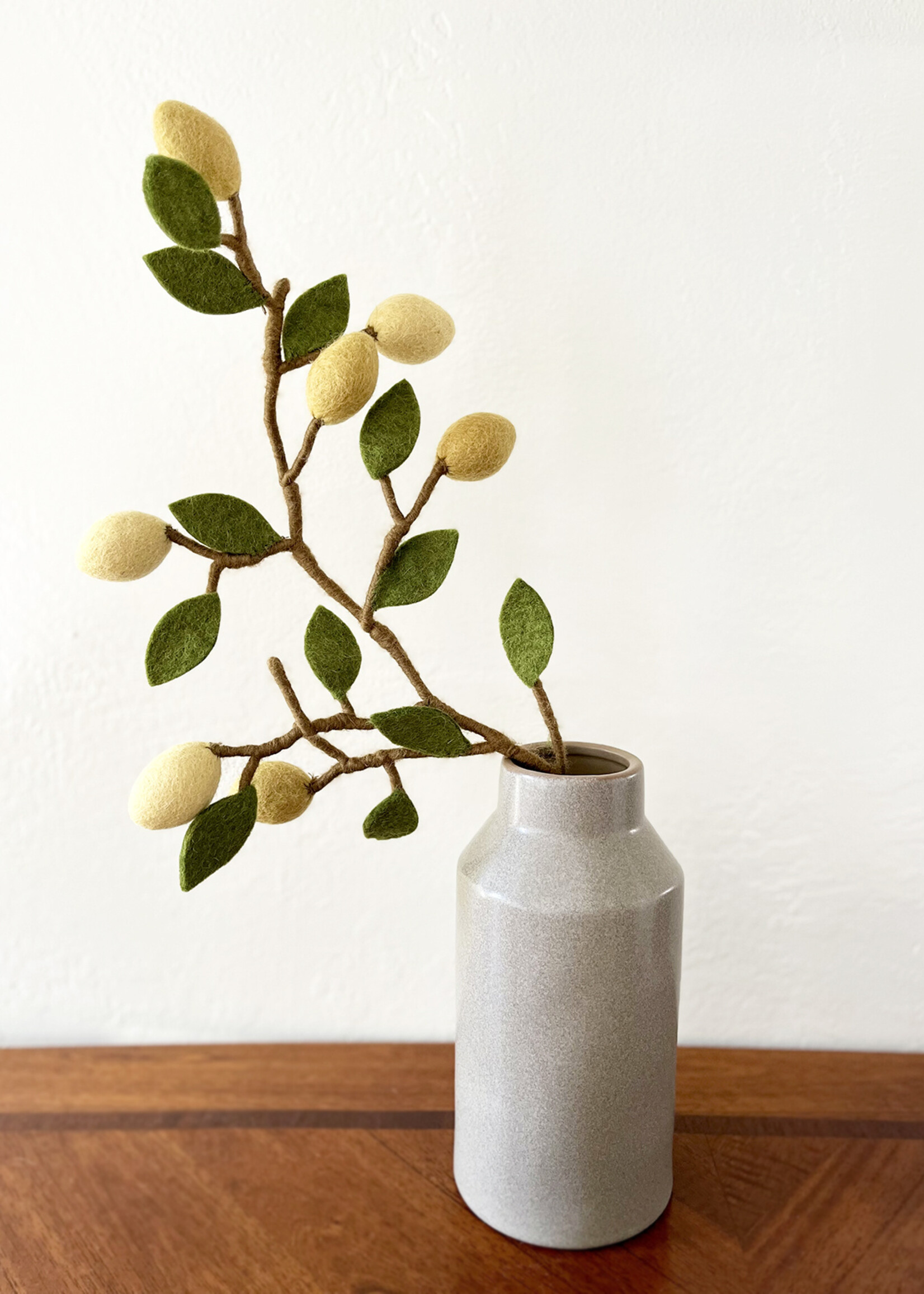 Gry and Sif Lemon Felt Branch