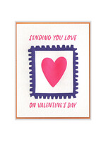 Ink Meets Paper Sending Love Stamp Valentine Card