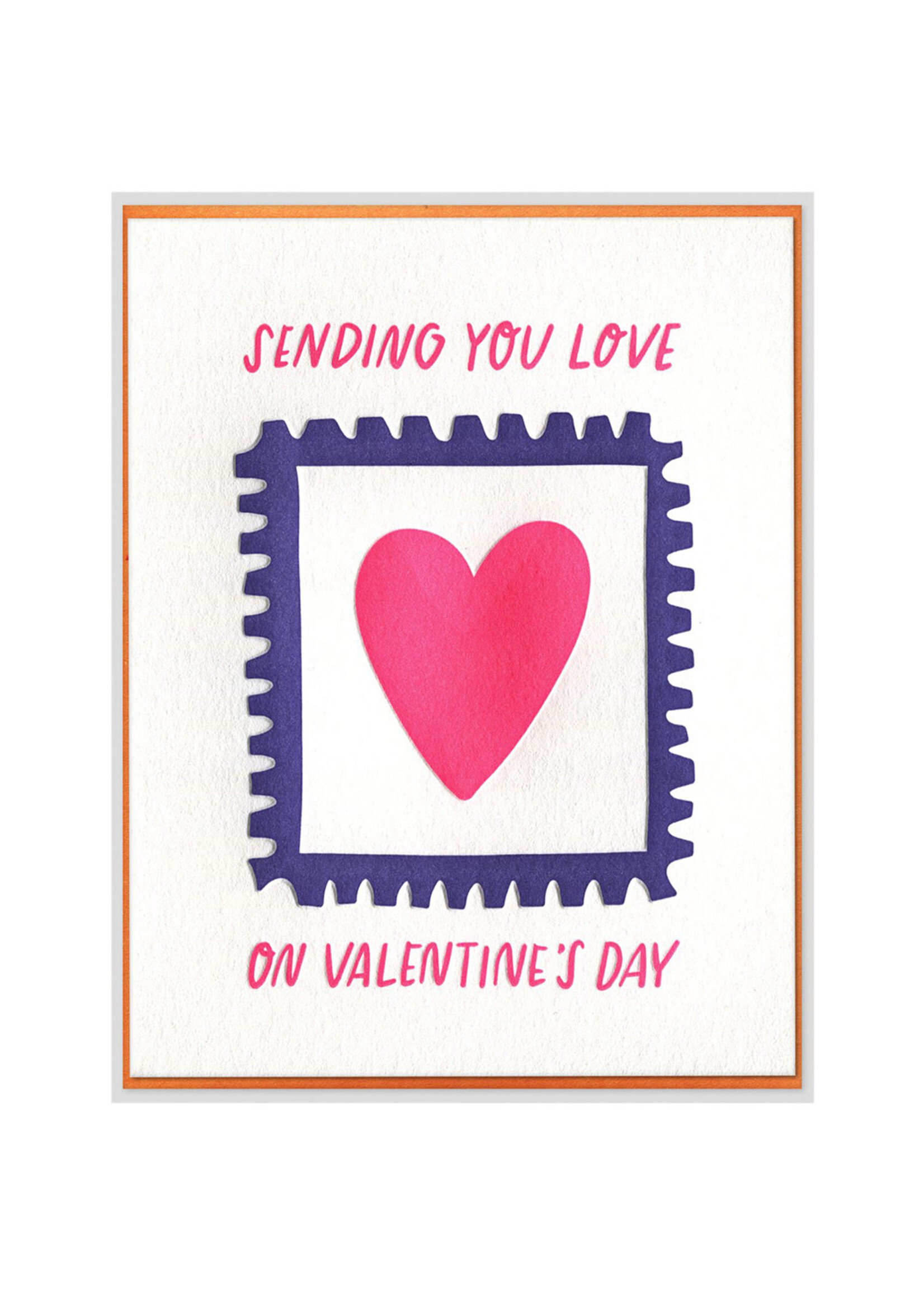 Ink Meets Paper Sending Love Stamp Valentine Card
