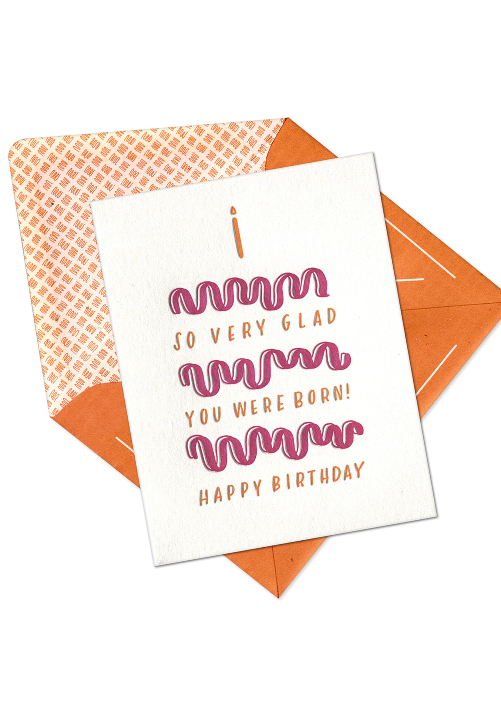 Ink Meets Paper Glad You Were Born Cake Card
