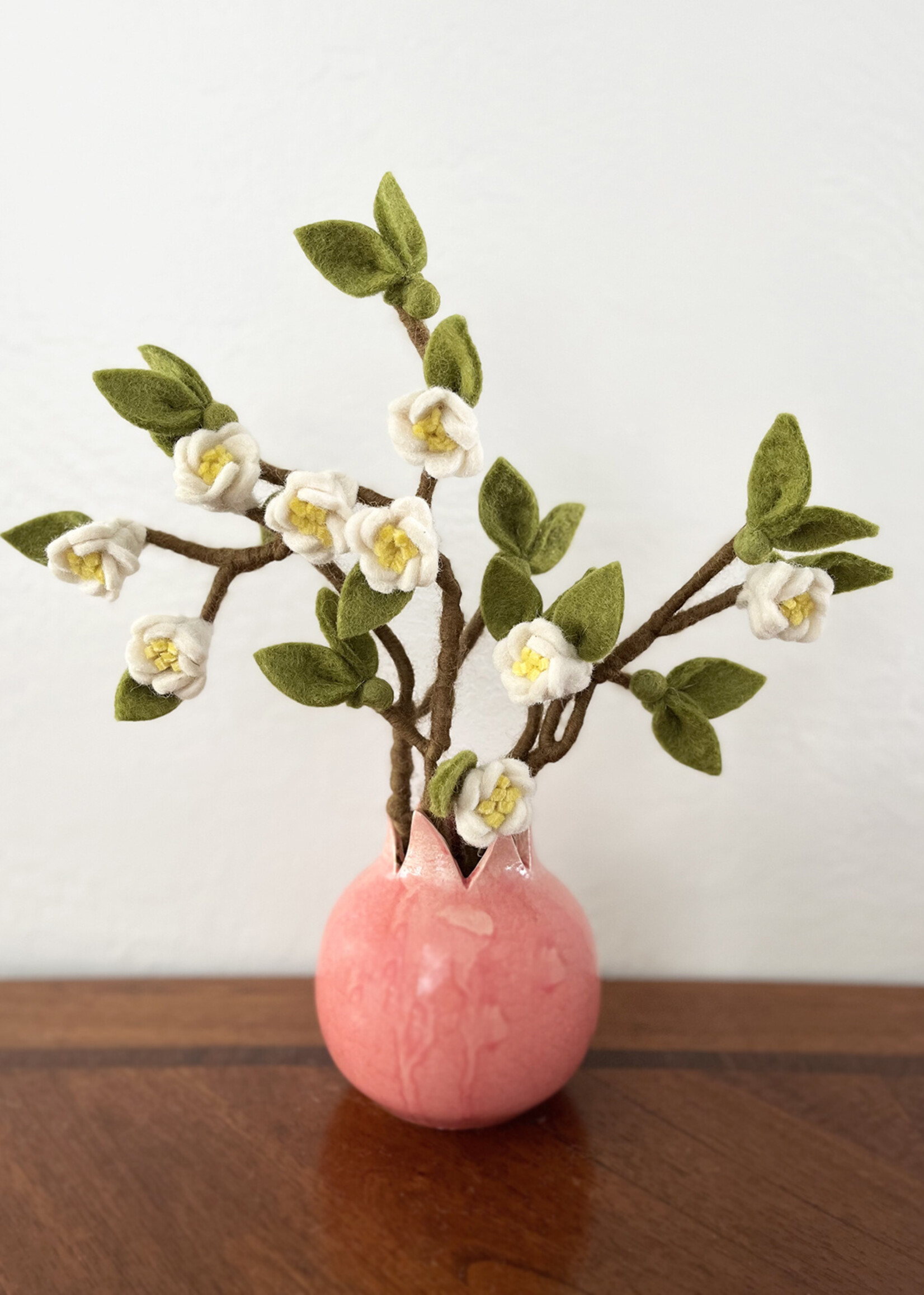 Gry and Sif Apple Blossom Felt Branch