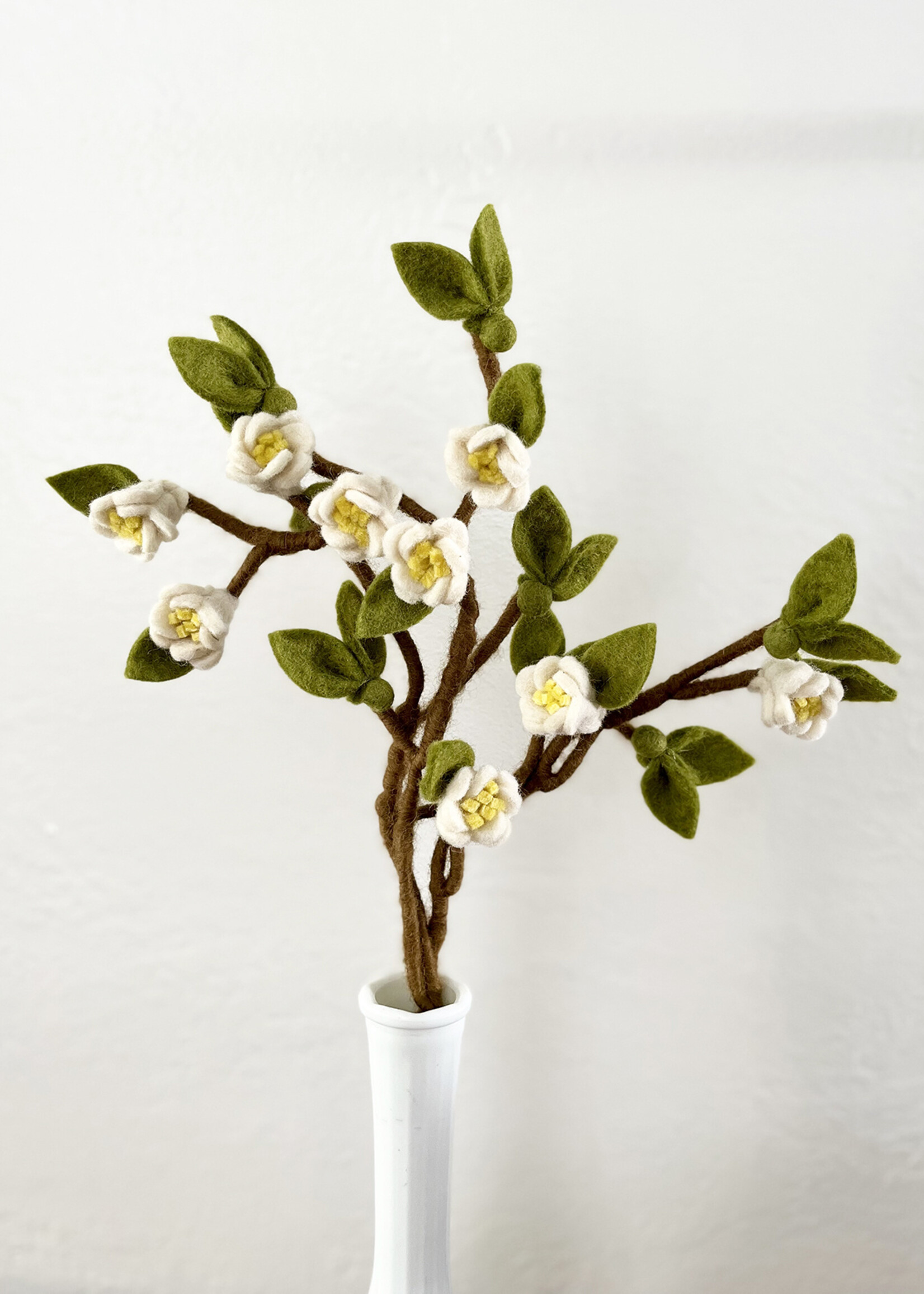 Gry and Sif Apple Blossom Felt Branch