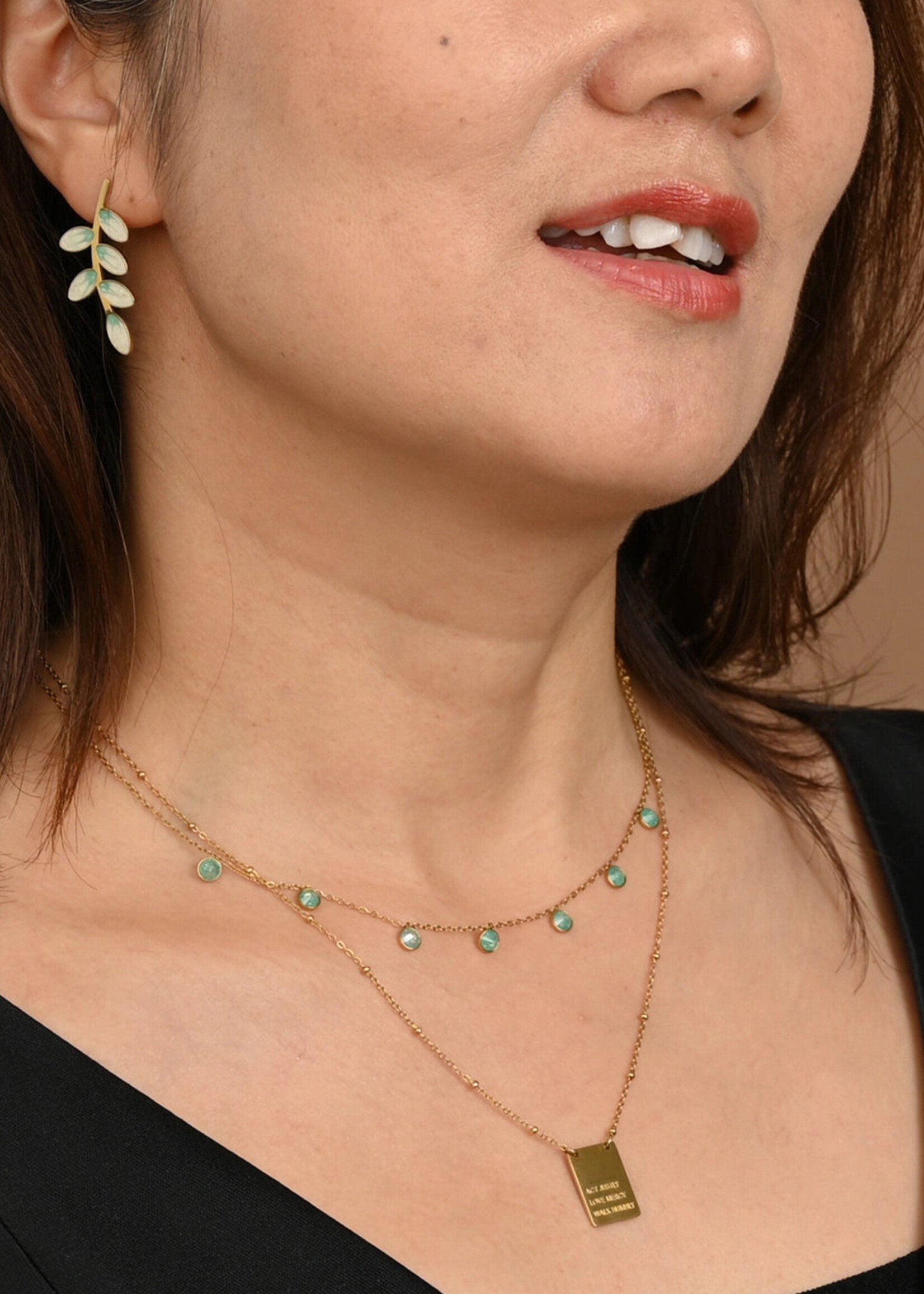 Starfish Project Guiding Lights Necklace - Gold and Mint